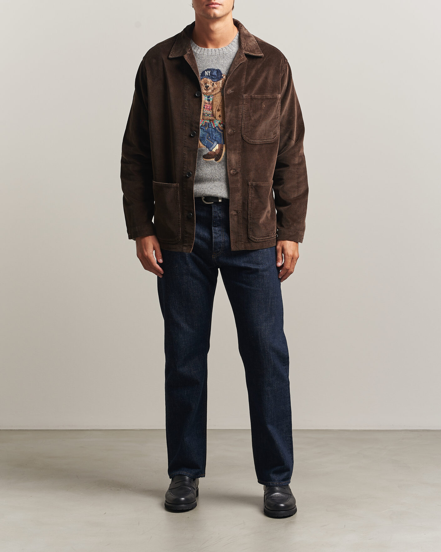 Mies | Kauluspaidat | Polo Ralph Lauren | Corduroy Overshirt Nutmeg Brown