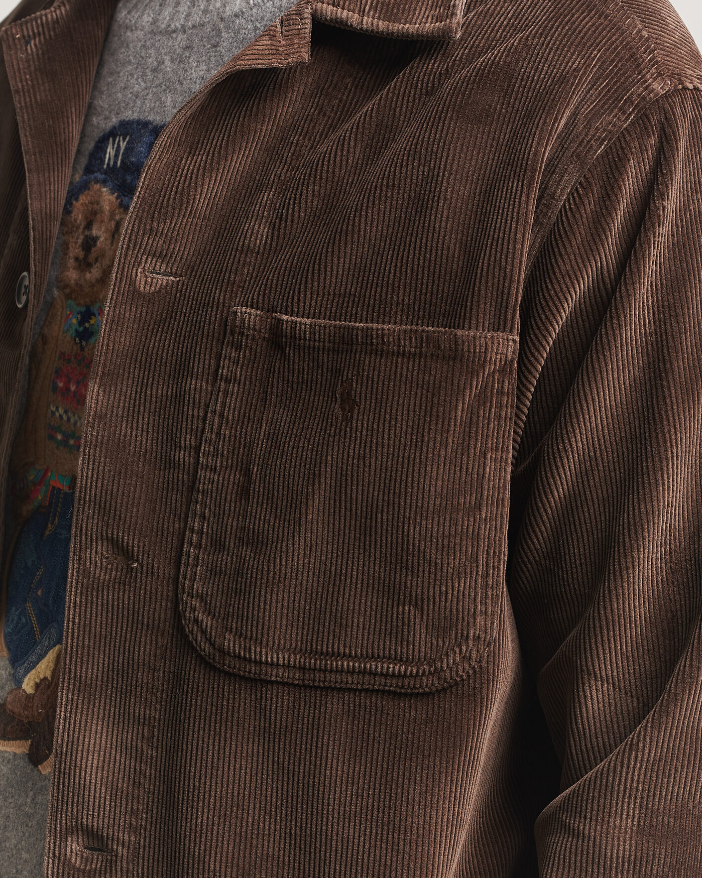 Mies | Kauluspaidat | Polo Ralph Lauren | Corduroy Overshirt Nutmeg Brown