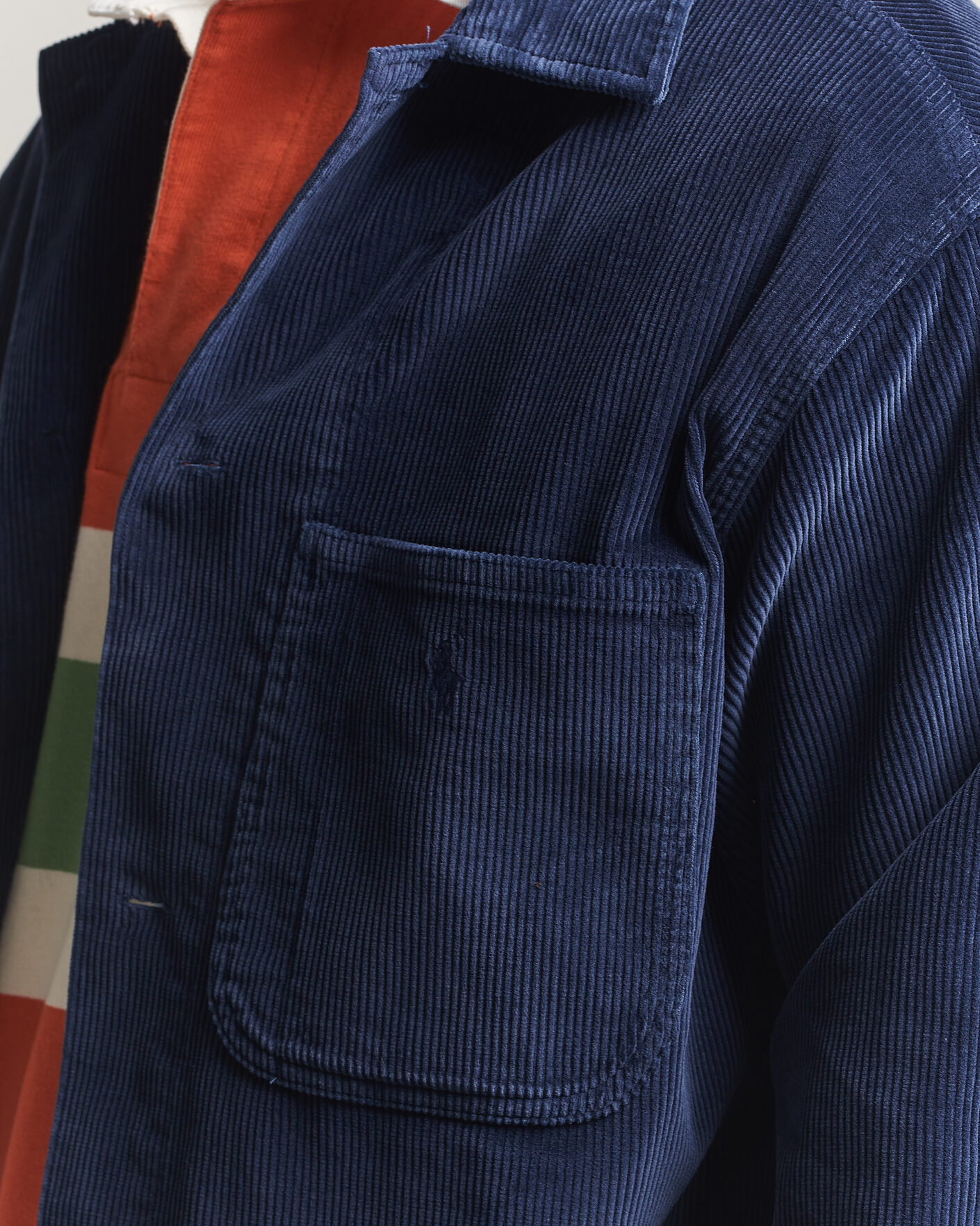 Mies | Kauluspaidat | Polo Ralph Lauren | Corduroy Overshirt Newport Navy