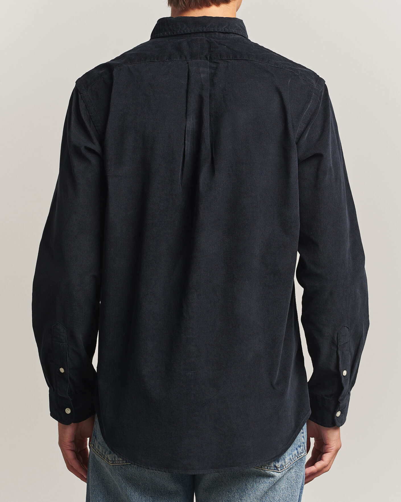 Mies | Kauluspaidat | Polo Ralph Lauren | Custom Fit BD Corduroy Shirt Polo Black