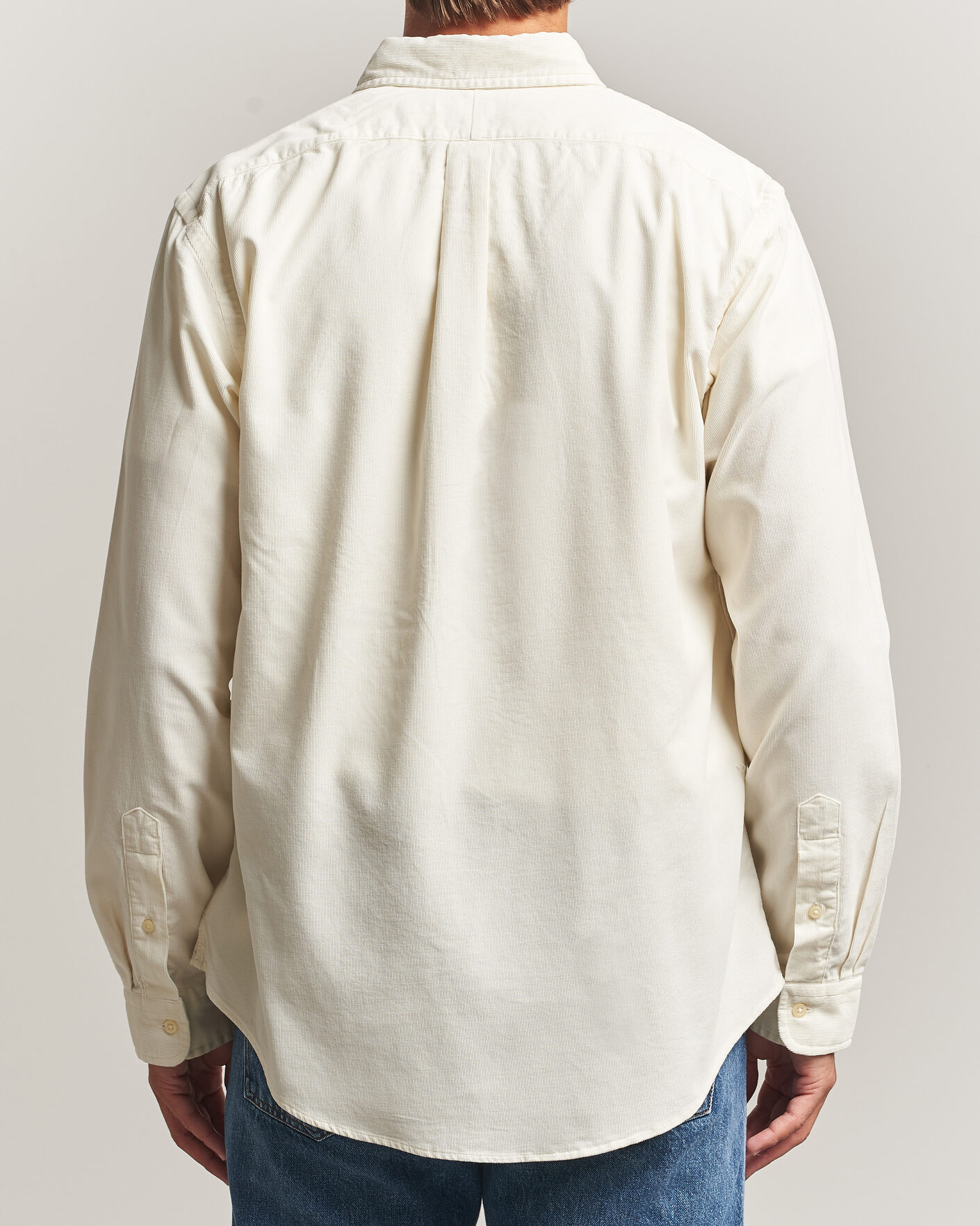Mies | Kauluspaidat | Polo Ralph Lauren | Custom Fit BD Corduroy Shirt Clubhouse Cream