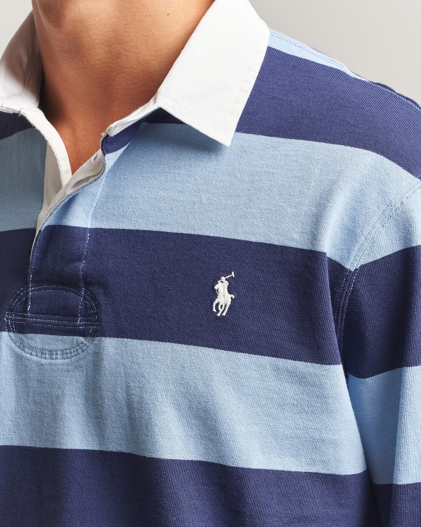Mies | Puserot | Polo Ralph Lauren | Striped Jersey Rugger Blue/Navy