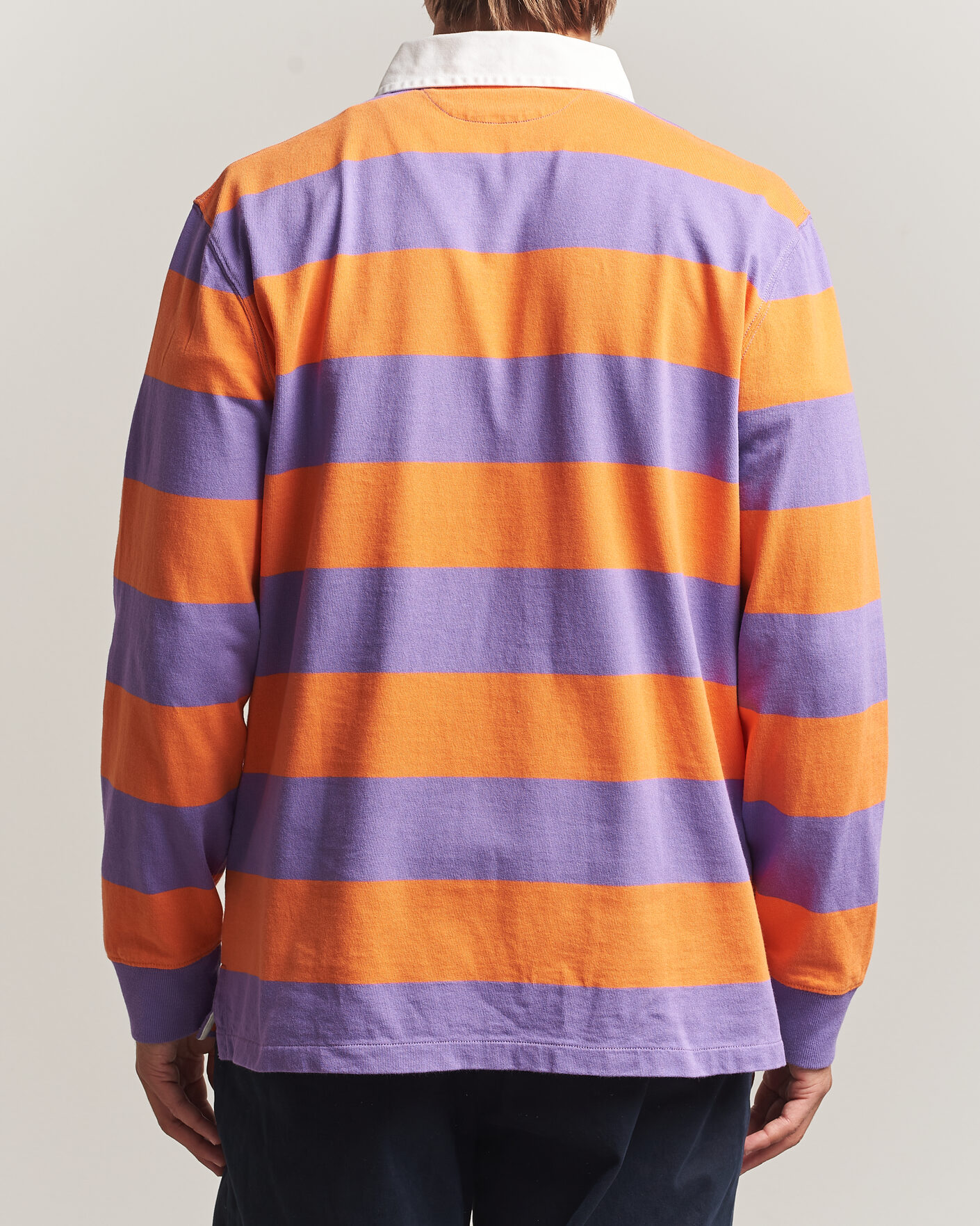 Mies | Puserot | Polo Ralph Lauren | Striped Jersey Rugger Purple/Orange