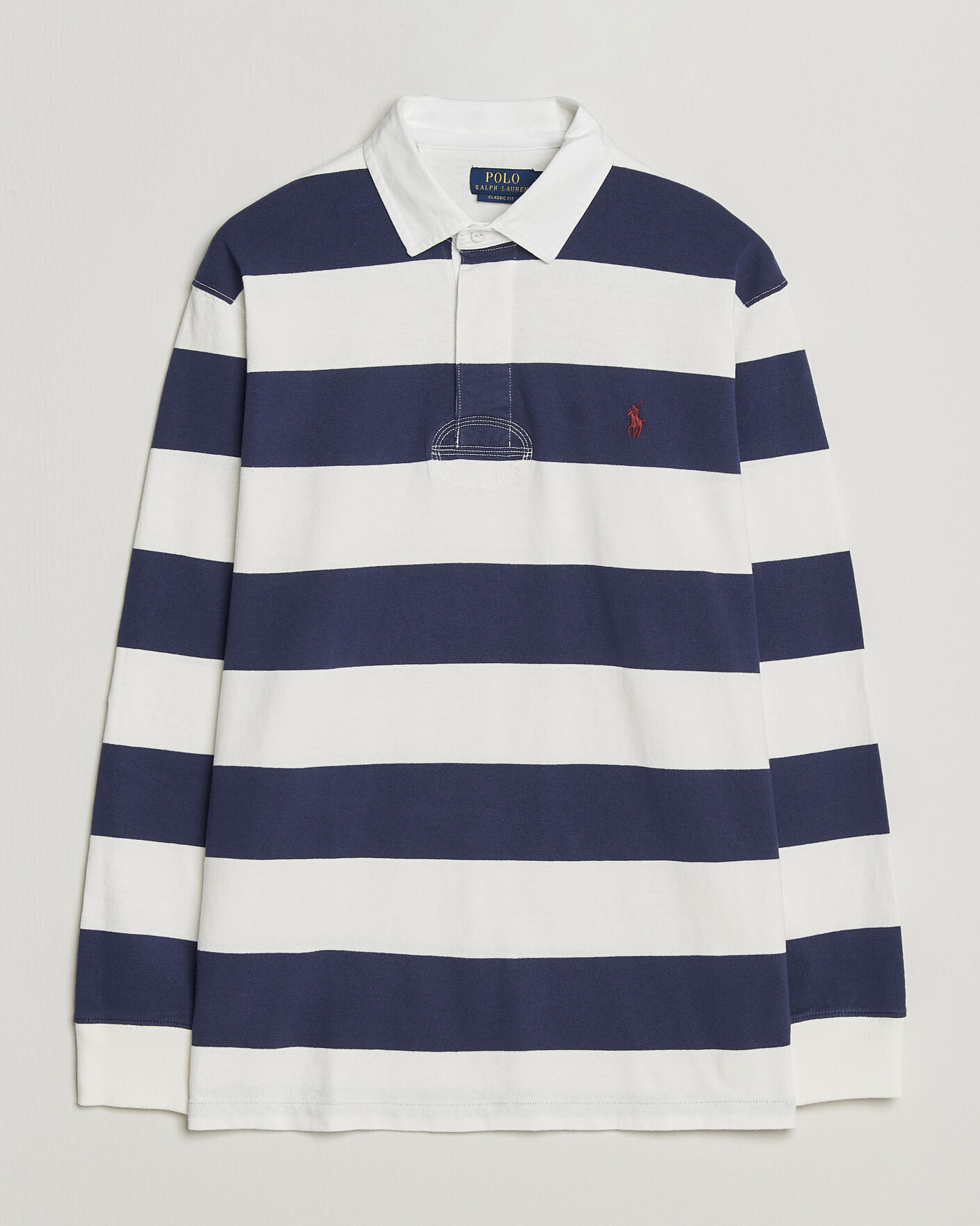 Mies | Puserot | Polo Ralph Lauren | Striped Jersey Rugger Cream/Navy