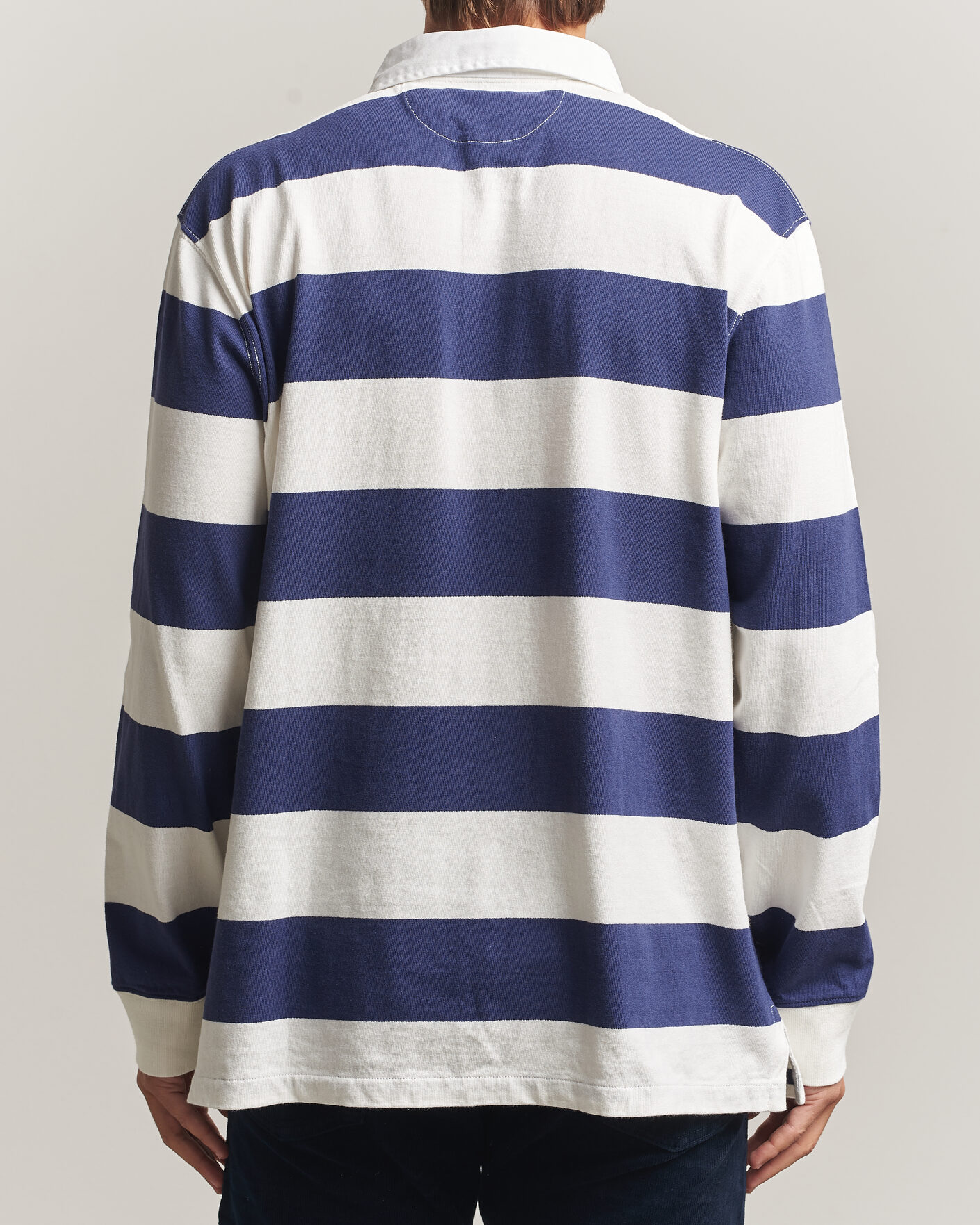 Mies | Puserot | Polo Ralph Lauren | Striped Jersey Rugger Cream/Navy