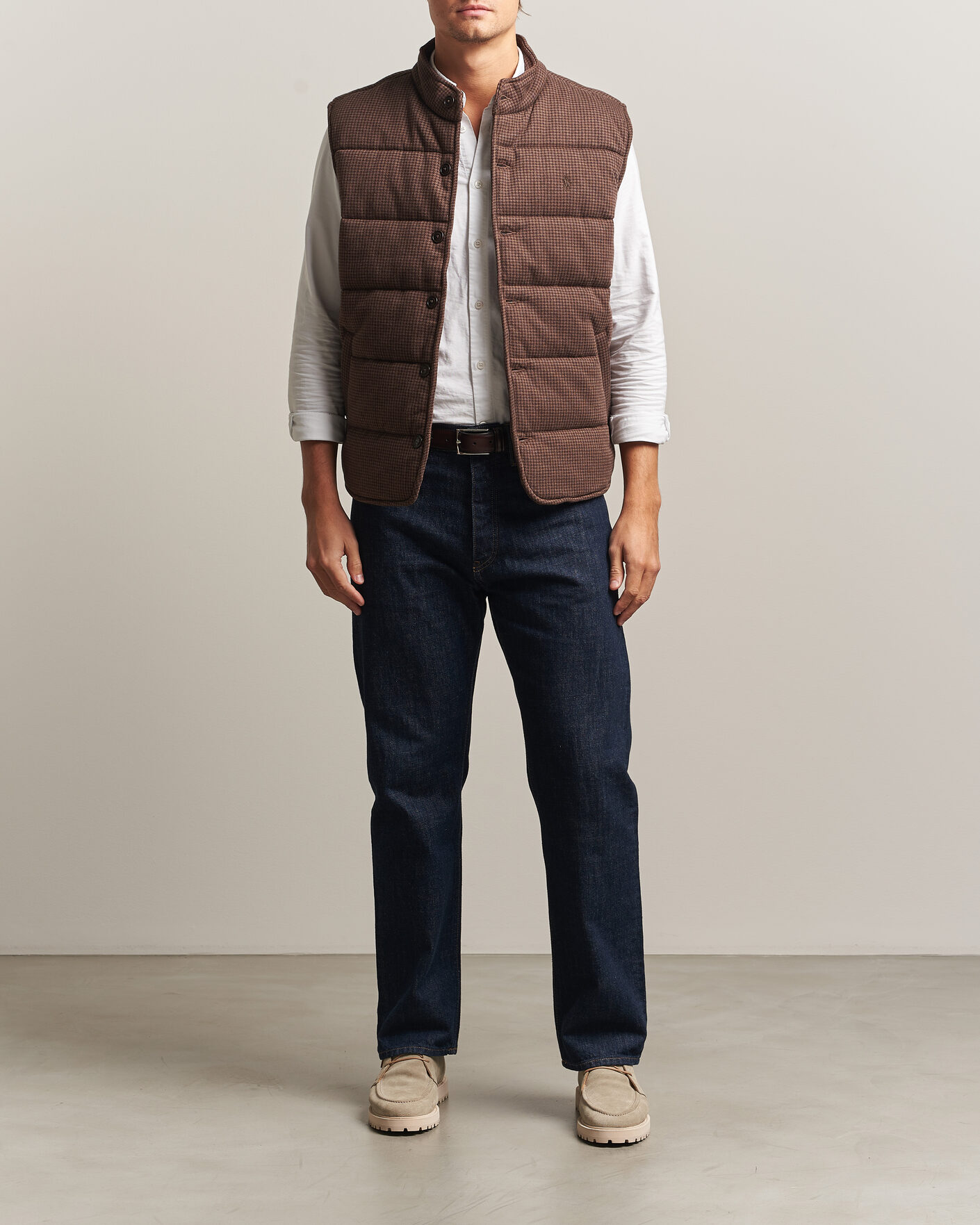 Mies | Puserot | Polo Ralph Lauren | Double Knitted Jaquard Vest Nutmeg Brown