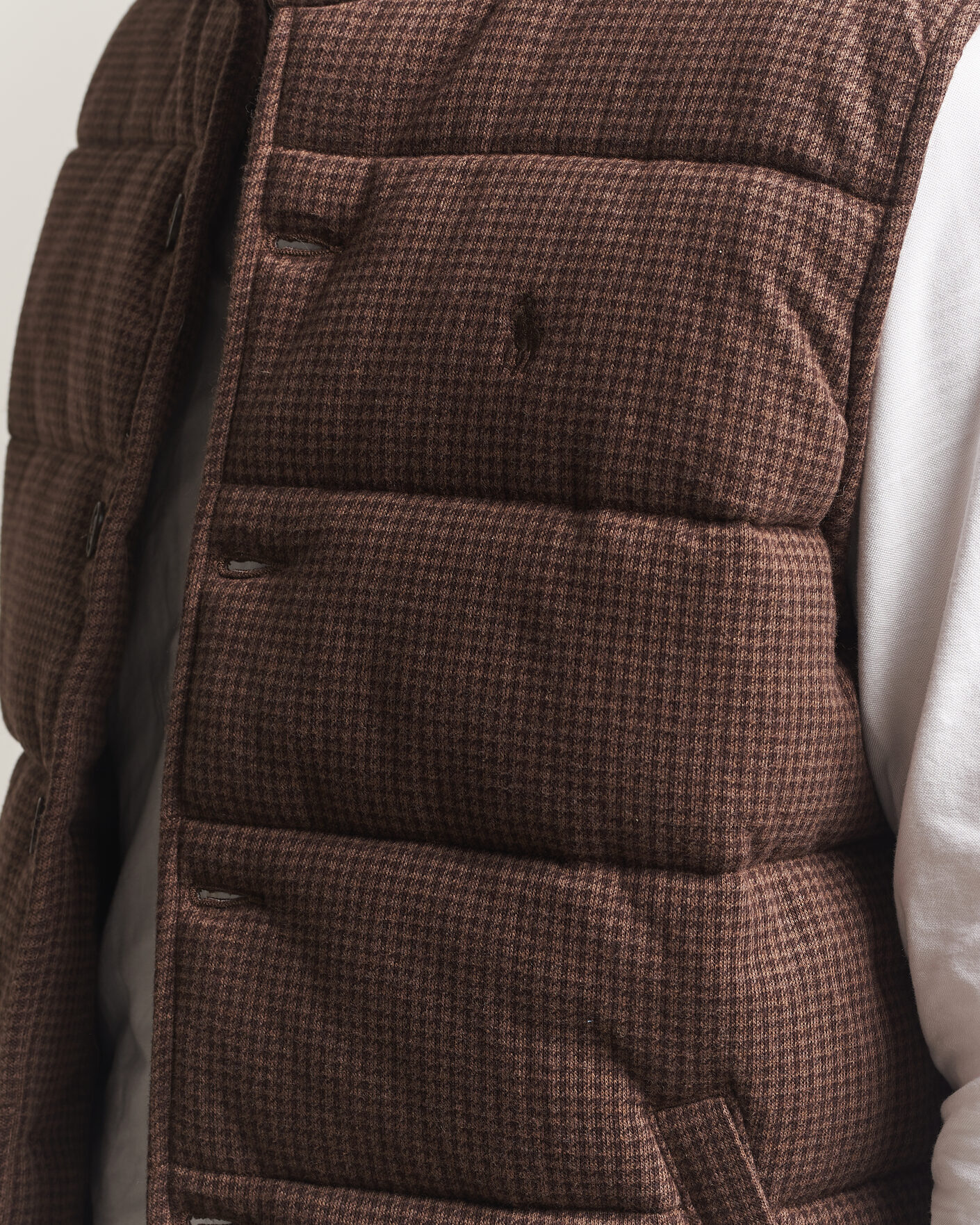 Mies | Puserot | Polo Ralph Lauren | Double Knitted Jaquard Vest Nutmeg Brown