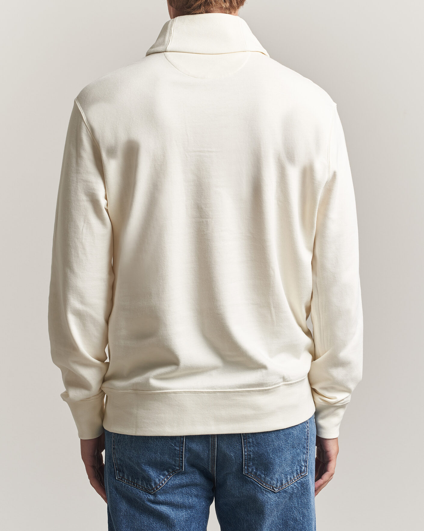 Mies | Puserot | Polo Ralph Lauren | Double Knitted Shawl Collar Sweater Pale Cream