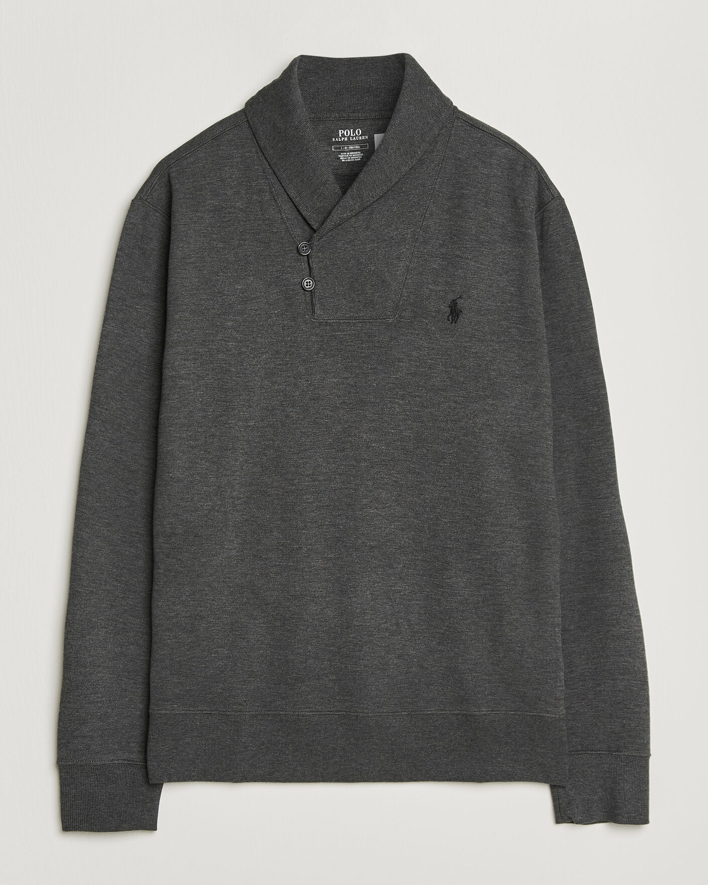 Mies | Puserot | Polo Ralph Lauren | Double Knitted Shawl Collar Sweater Windsor Heather