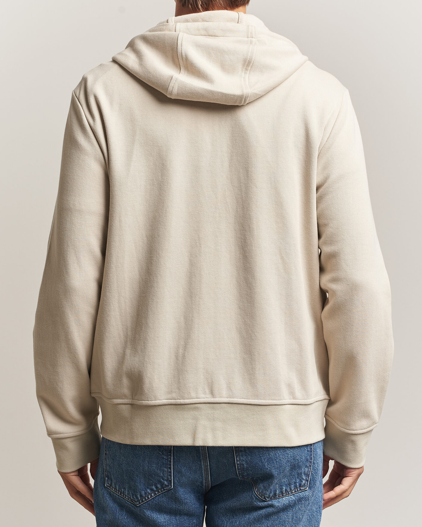 Mies | Puserot | Polo Ralph Lauren | Double Knitted Jaquard Full Zip Hoodie Stoneware Grey