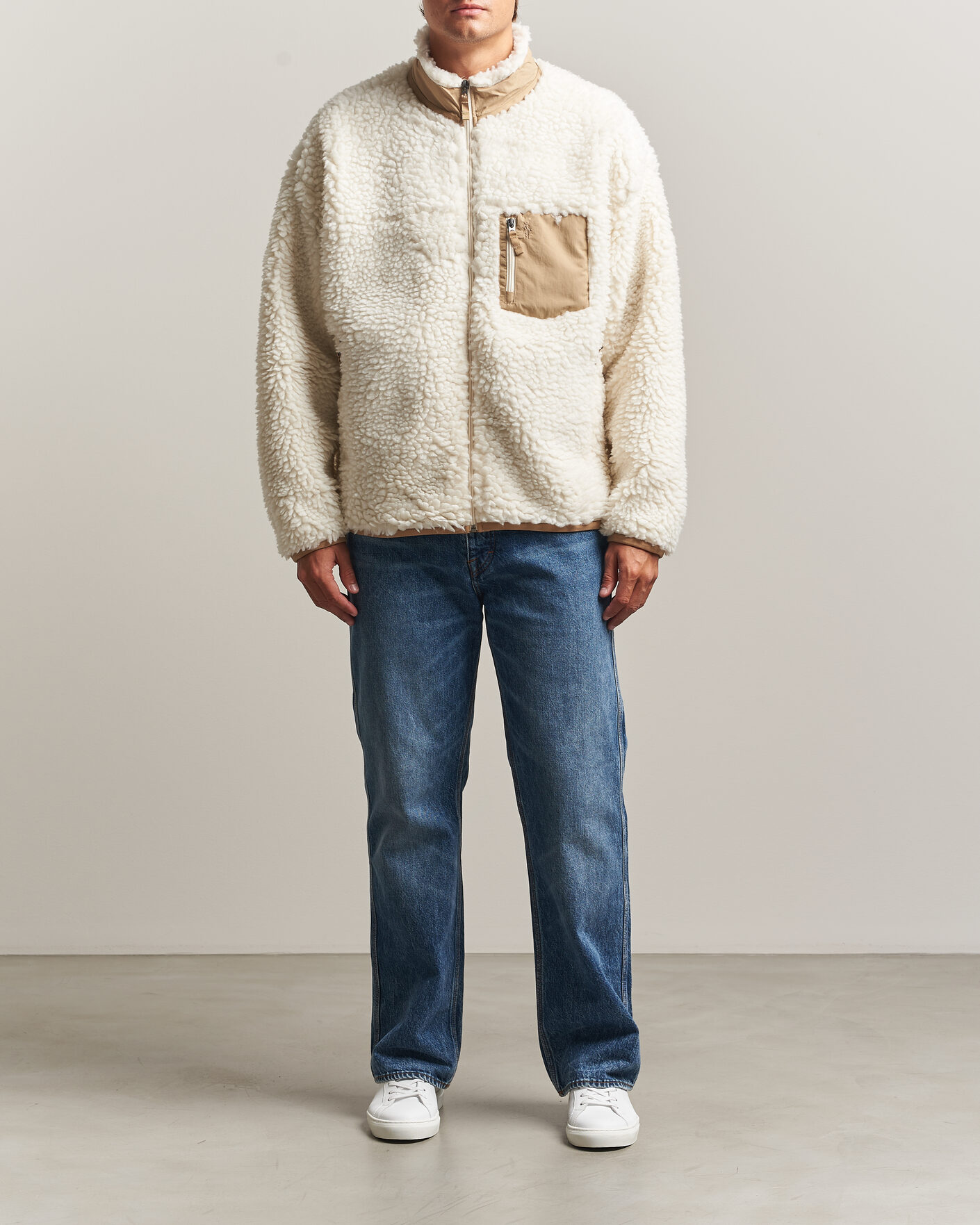 Mies | Puserot | Polo Ralph Lauren | Shaggy Hi Pile Full Zip Clubhouse Cream