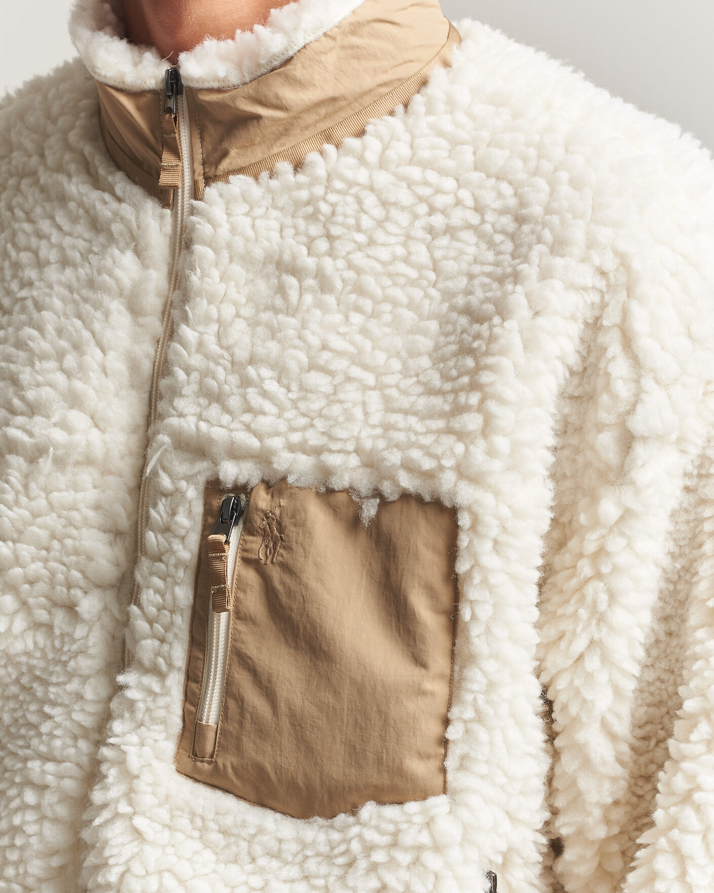 Mies | Puserot | Polo Ralph Lauren | Shaggy Hi Pile Full Zip Clubhouse Cream
