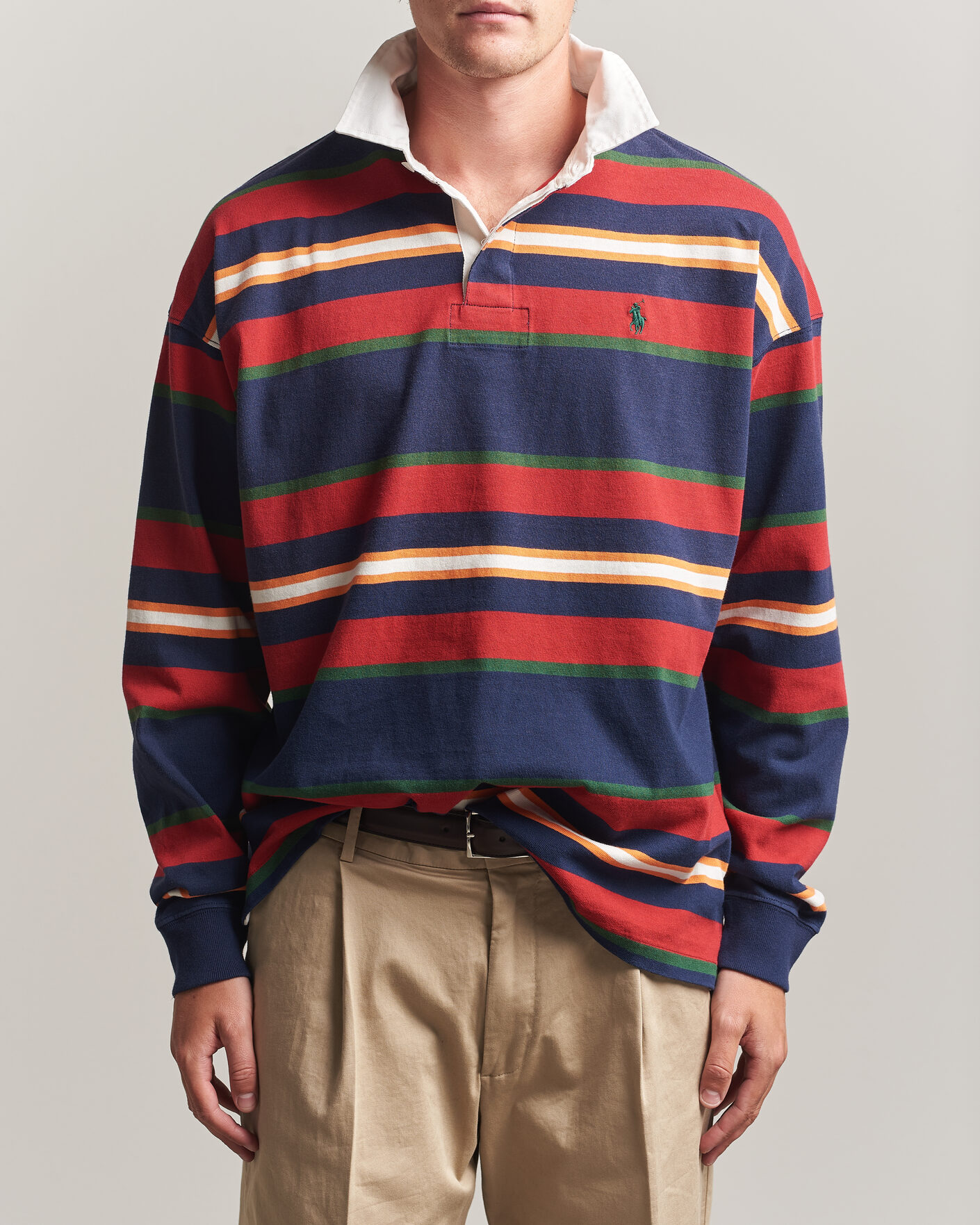 Mies | Puserot | Polo Ralph Lauren | Knitted Rugby Pullover Newport Navy Multi