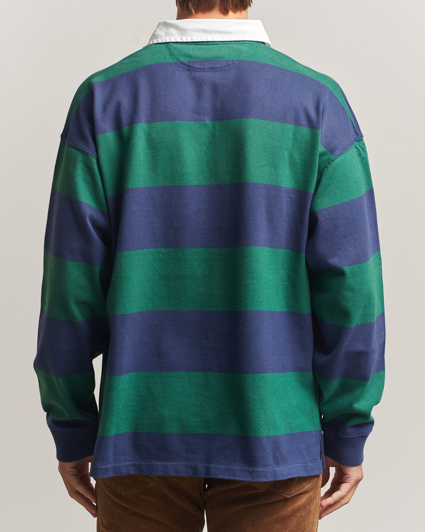 Mies | Puserot | Polo Ralph Lauren | Jersey Knitted Rugby Pullover Green/Cobolt