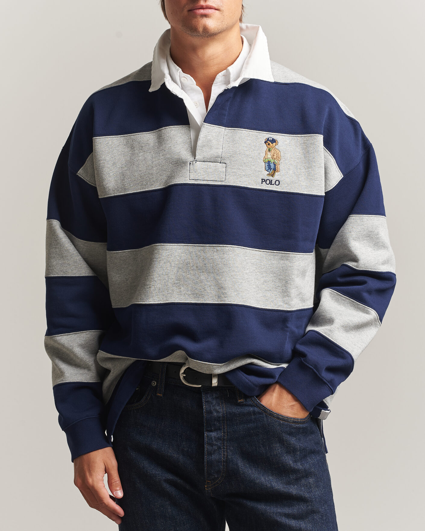 Mies | Puserot | Polo Ralph Lauren | Rugby Pullover Navy/Andover Heather