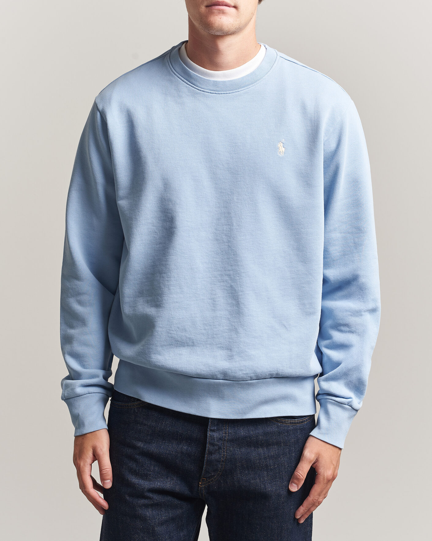 Mies | Puserot | Polo Ralph Lauren | Loopback Terry Sweatshirt Chambray Blue