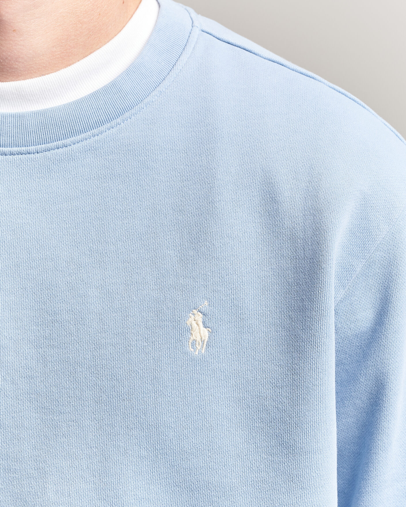 Mies | Puserot | Polo Ralph Lauren | Loopback Terry Sweatshirt Chambray Blue