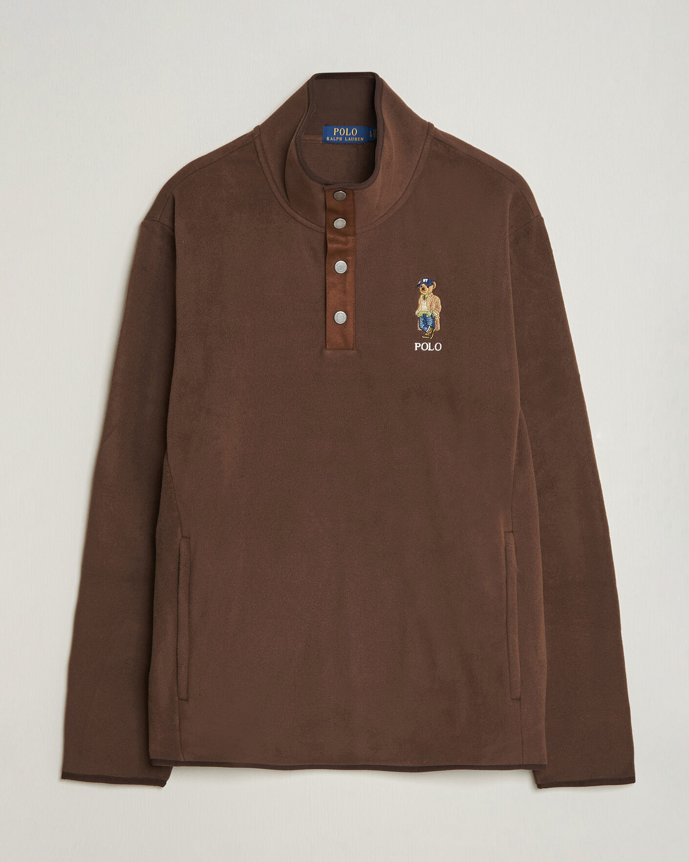 Mies | Puserot | Polo Ralph Lauren | Fleece Pullover Sweatshirt Luggage Brown