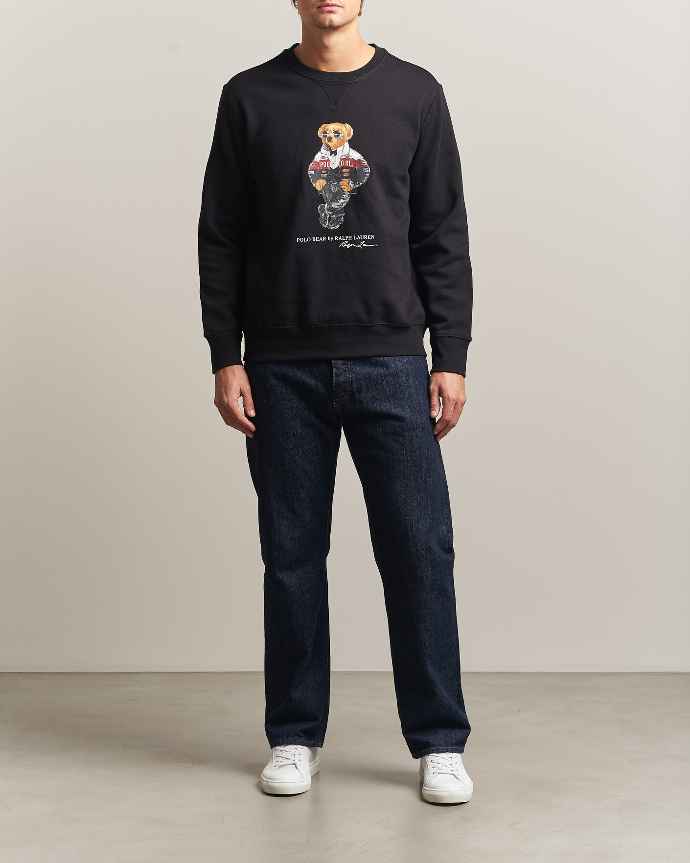 Mies | Puserot | Polo Ralph Lauren | Fleece Bear Sweatshirt Polo Black