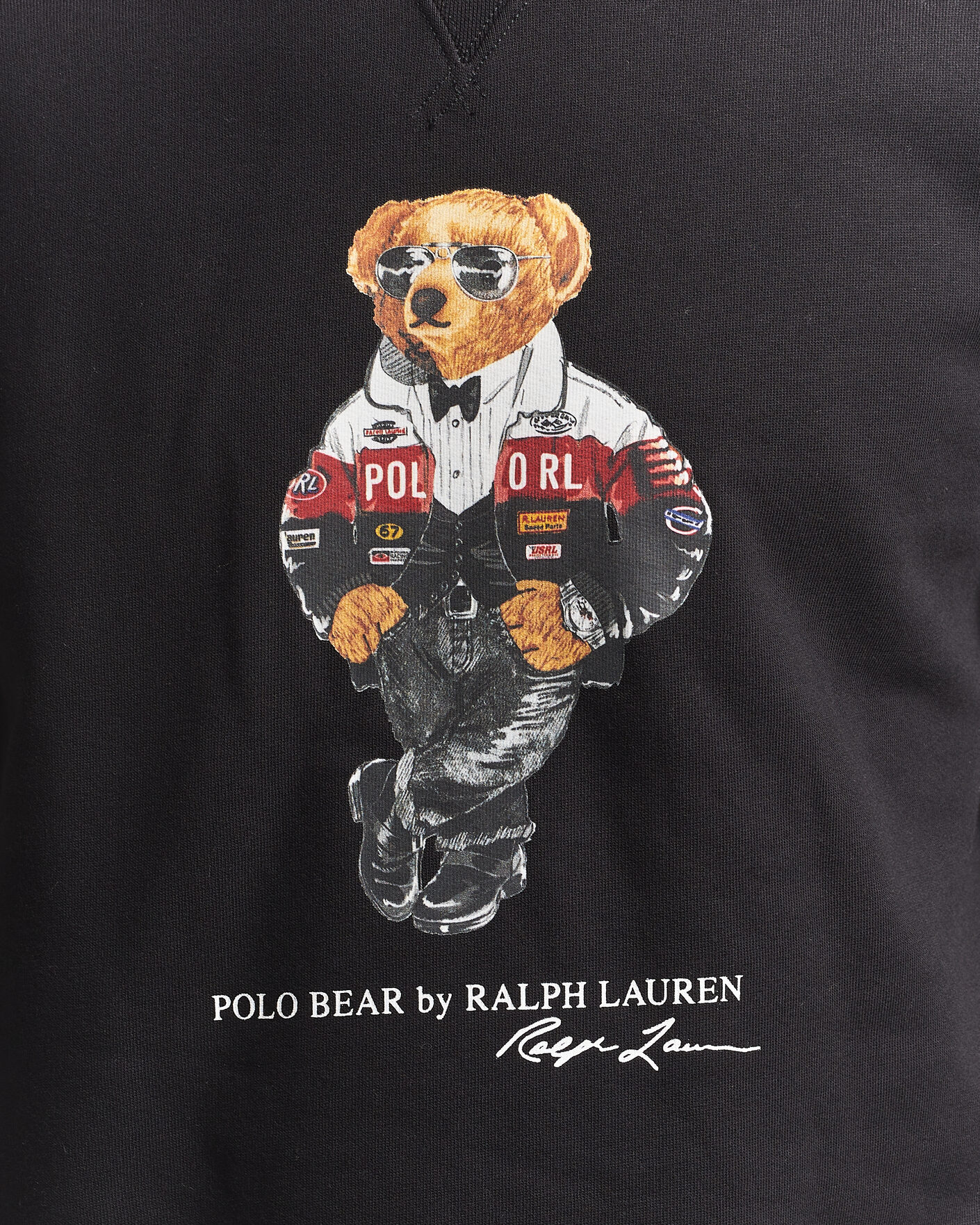 Mies | Puserot | Polo Ralph Lauren | Fleece Bear Sweatshirt Polo Black