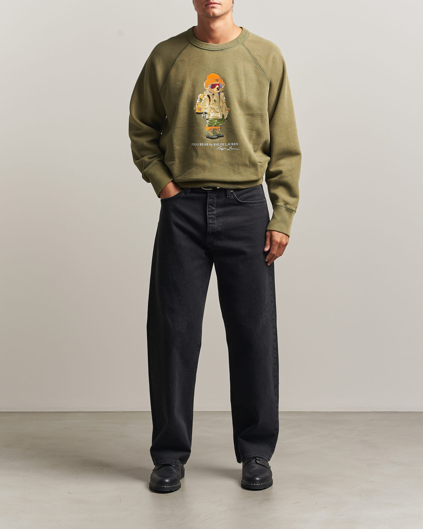 Mies | Puserot | Polo Ralph Lauren | Fleece Bear Sweatshirt Cruise Olive