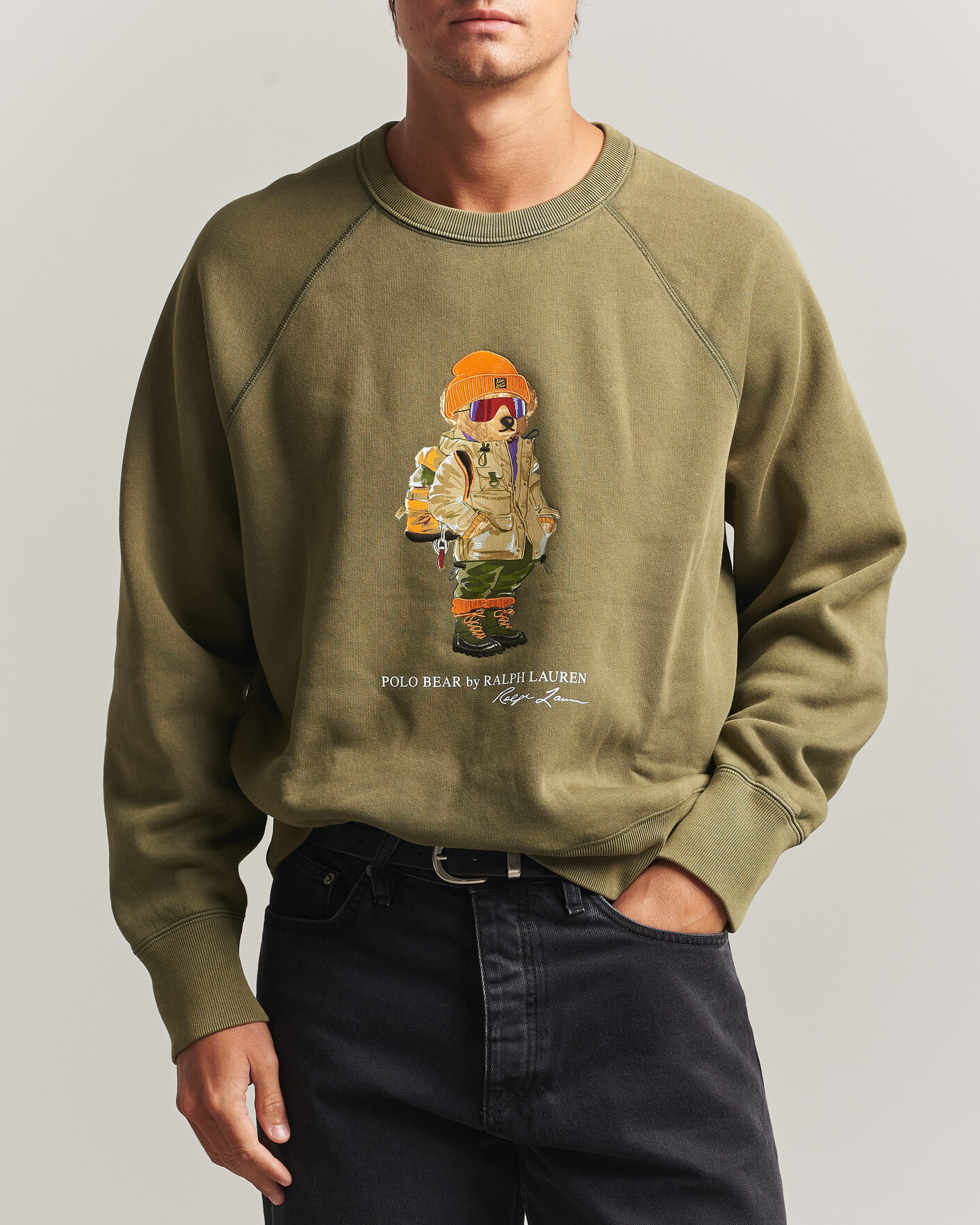 Mies | Puserot | Polo Ralph Lauren | Fleece Bear Sweatshirt Cruise Olive