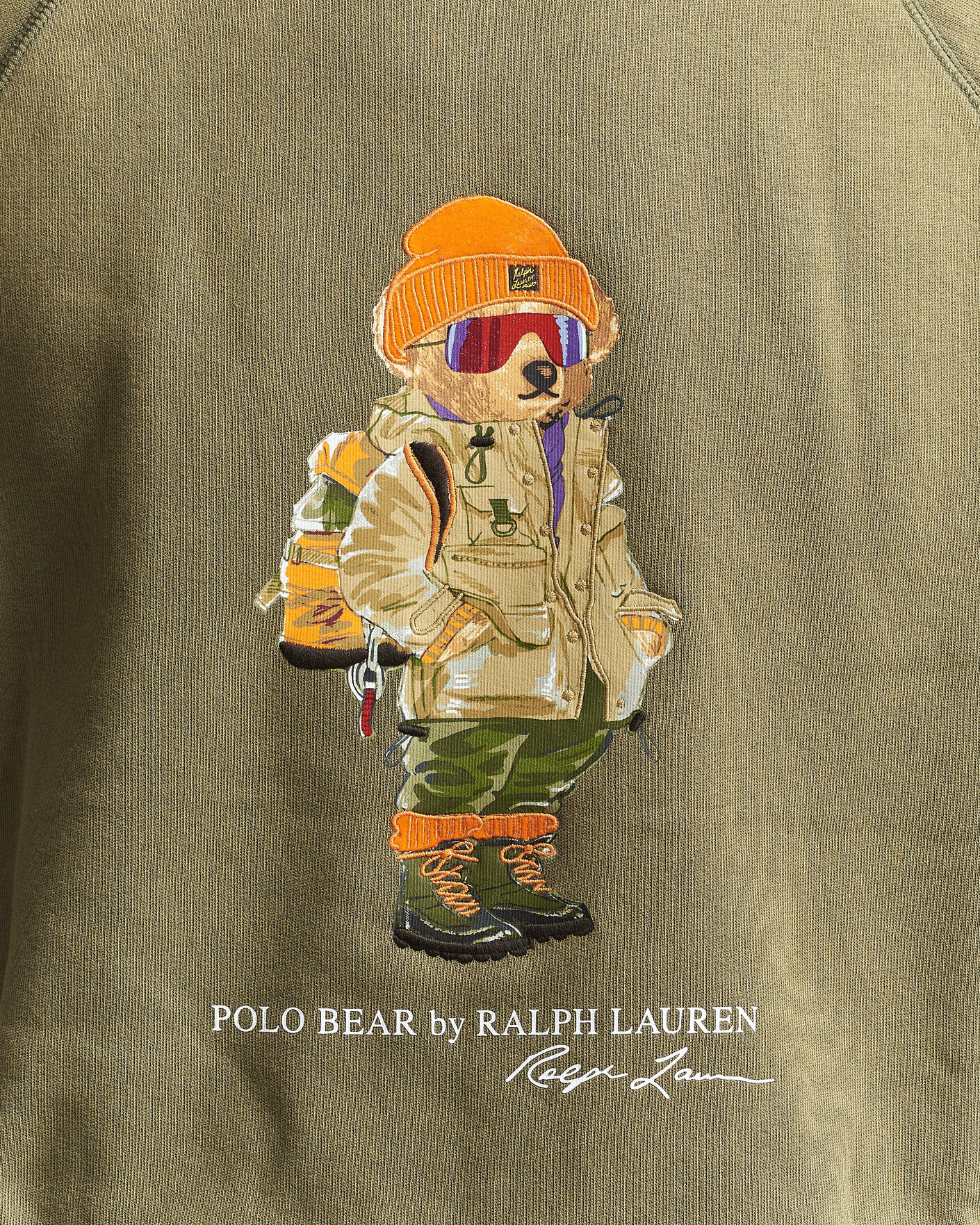 Mies | Puserot | Polo Ralph Lauren | Fleece Bear Sweatshirt Cruise Olive