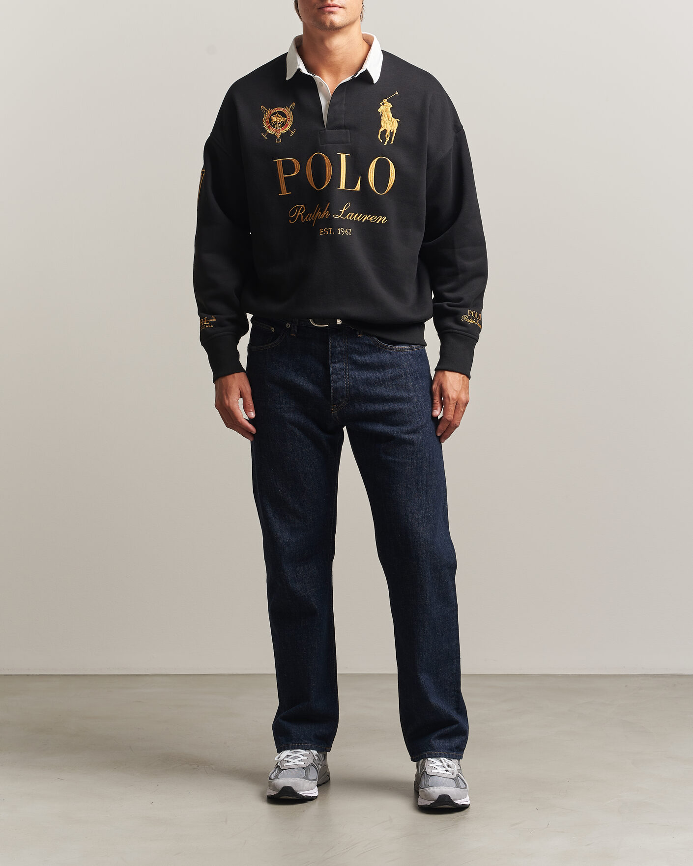 Mies | Puserot | Polo Ralph Lauren | Magic Fleece Printed Sweatshirt Polo Black