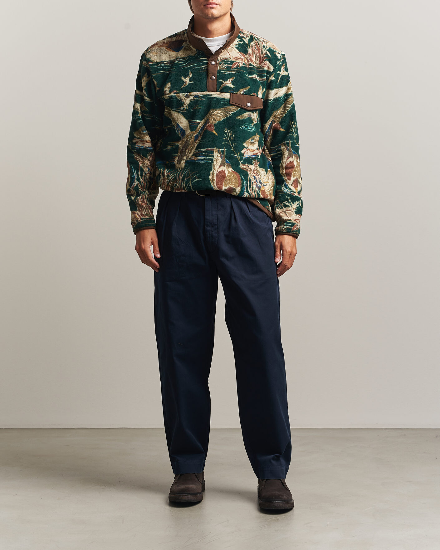 Mies | Puserot | Polo Ralph Lauren | Printed Vintage Fleece Pullover Duck Pond Scenic