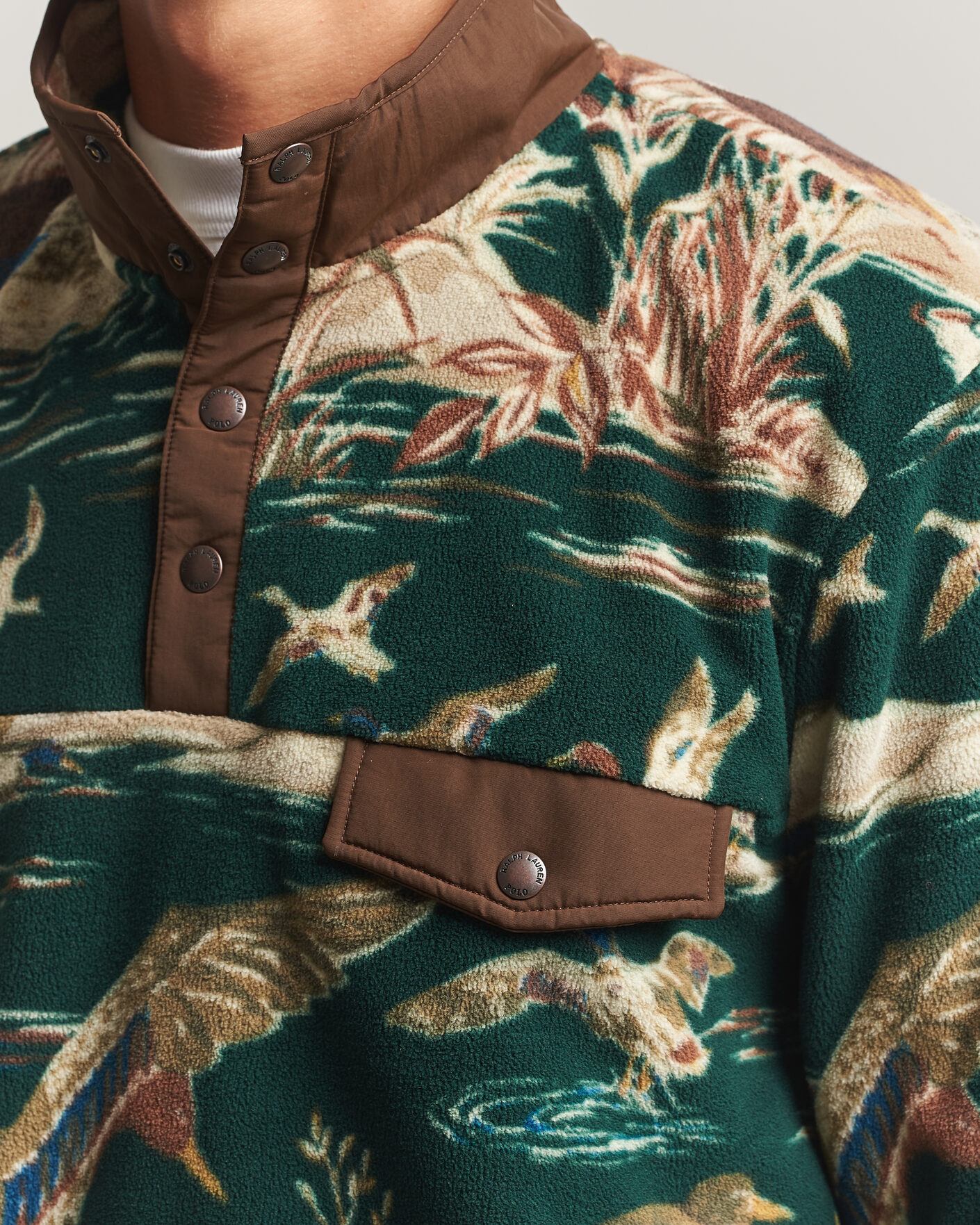 Mies | Puserot | Polo Ralph Lauren | Printed Vintage Fleece Pullover Duck Pond Scenic