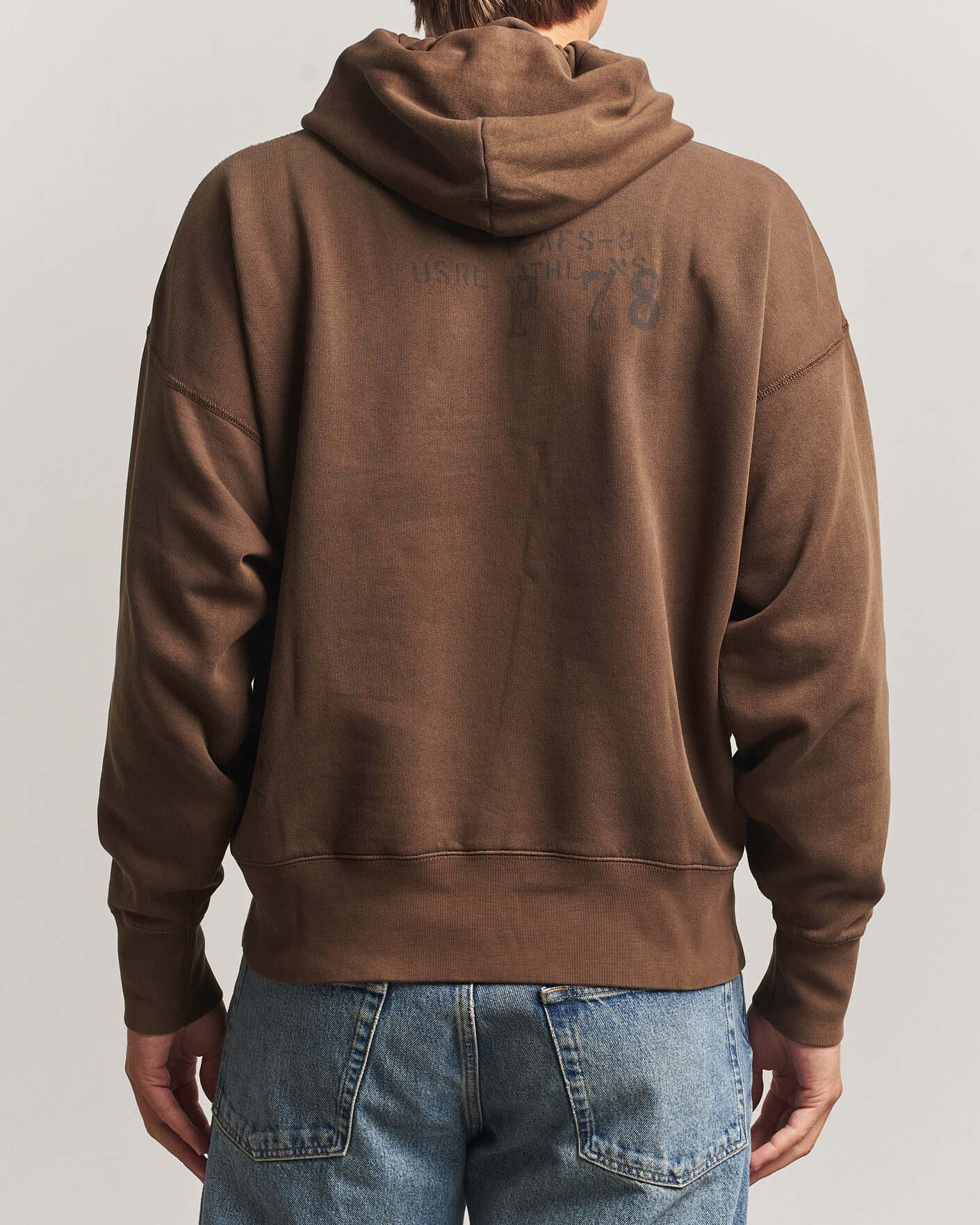 Mies | Puserot | Polo Ralph Lauren | Fleece Printed Hoodie Court Brown
