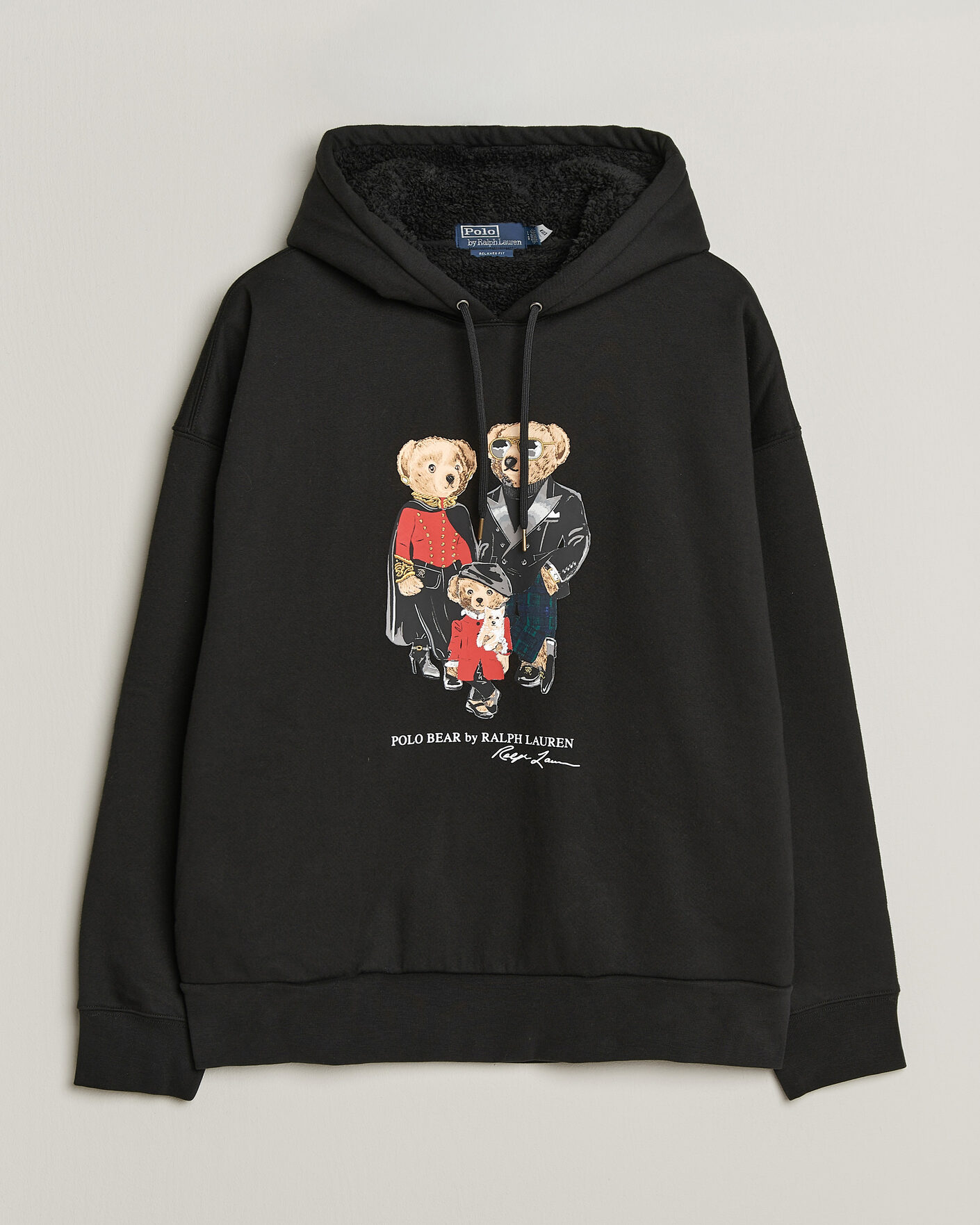 Mies | Puserot | Polo Ralph Lauren | Magic Fleece Bear Hoodie Polo Black
