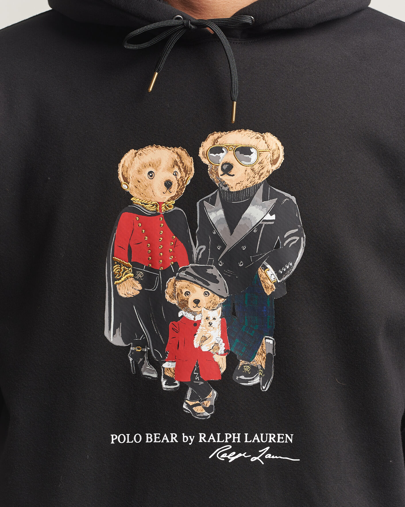 Mies | Puserot | Polo Ralph Lauren | Magic Fleece Bear Hoodie Polo Black