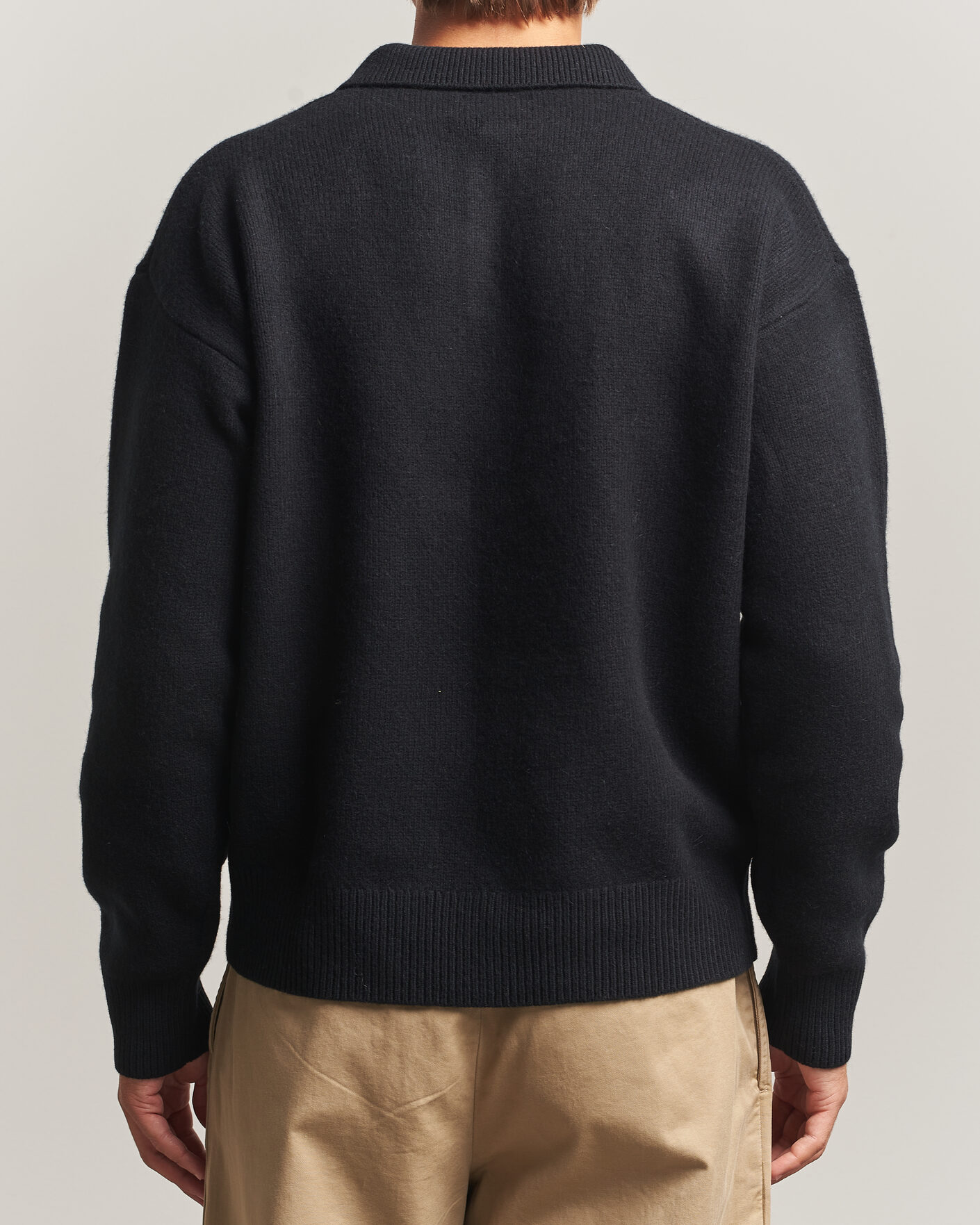 Mies | Puserot | Polo Ralph Lauren | Wool/Alpaca Rugby Sweater Polo Black