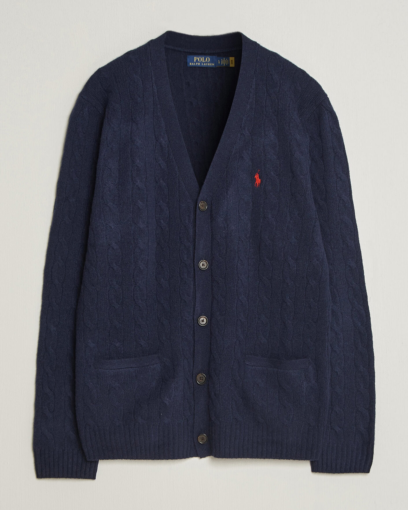 Mies | Puserot | Polo Ralph Lauren | Wool/Cashmere Cable Cardigan Hunter Navy