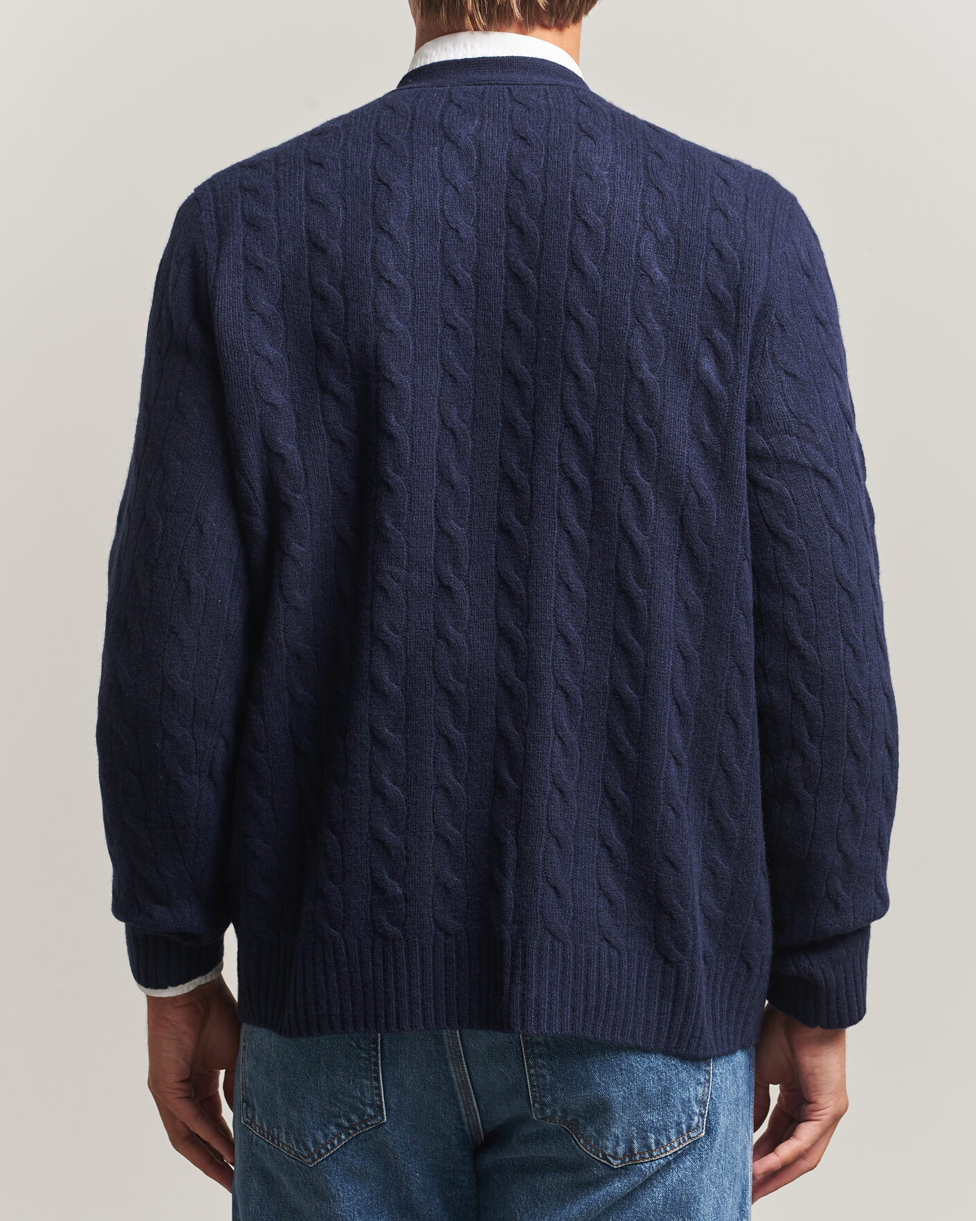 Mies | Puserot | Polo Ralph Lauren | Wool/Cashmere Cable Cardigan Hunter Navy