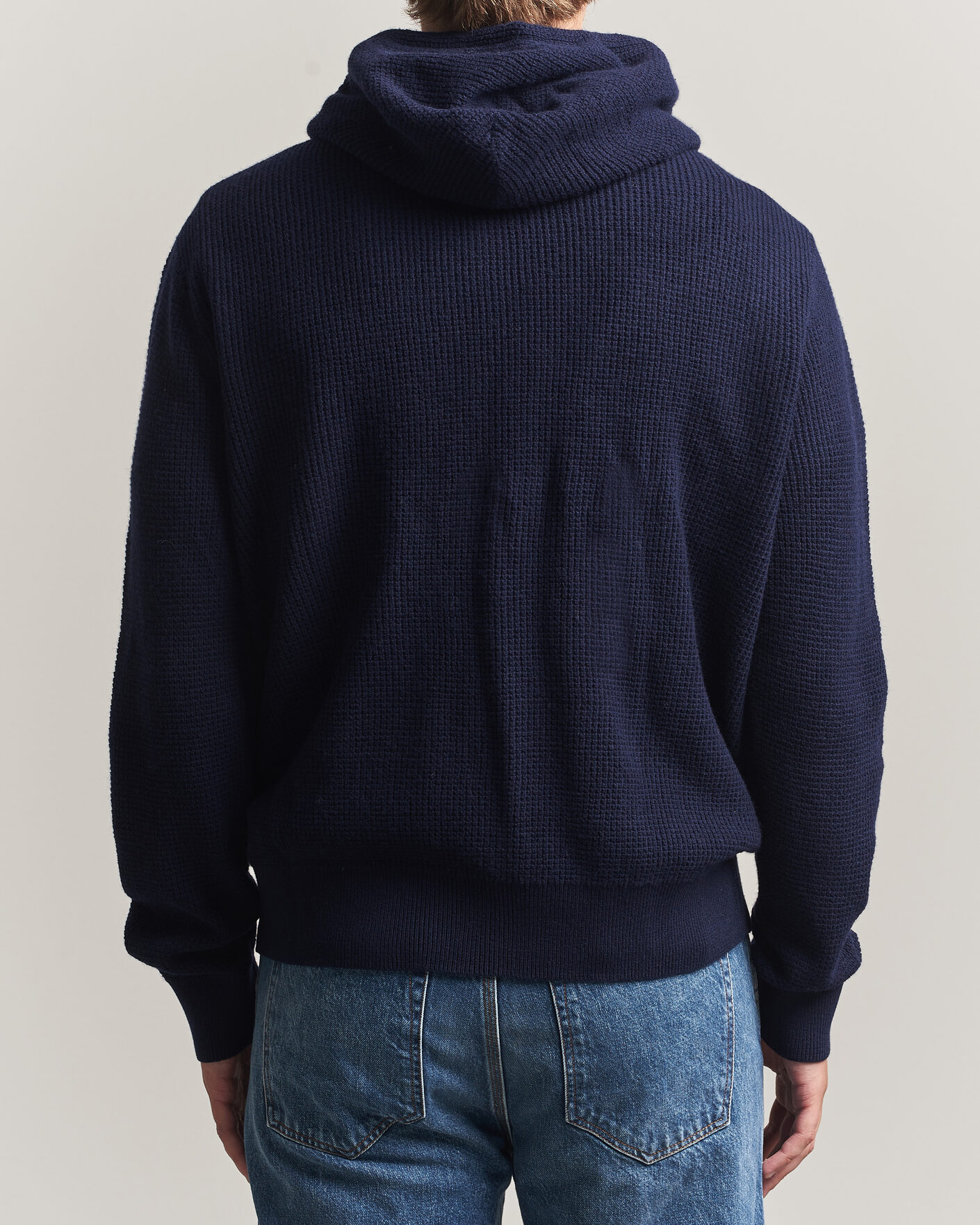 Mies | Puserot | Polo Ralph Lauren | Cotton/Wool Full-Zip Hoodie Hunter Navy