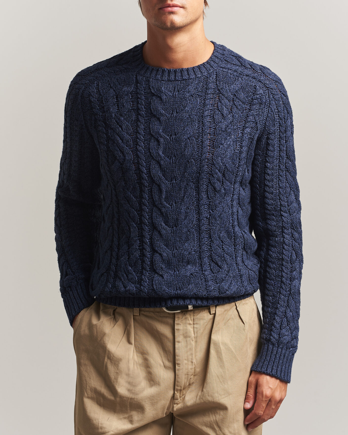 Mies | Puserot | Polo Ralph Lauren | Cotton Marl Pullover Navy Combo