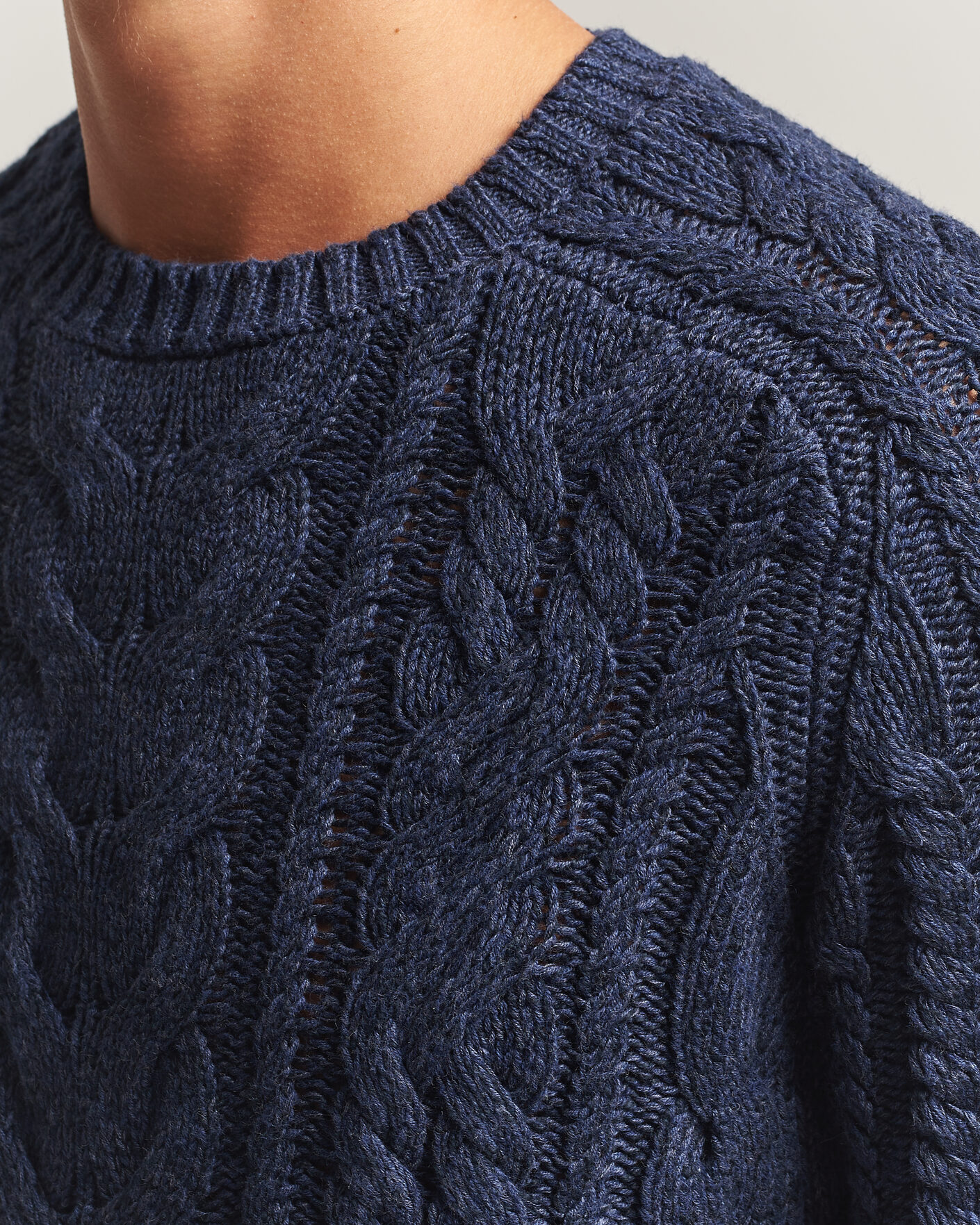 Mies | Puserot | Polo Ralph Lauren | Cotton Marl Pullover Navy Combo