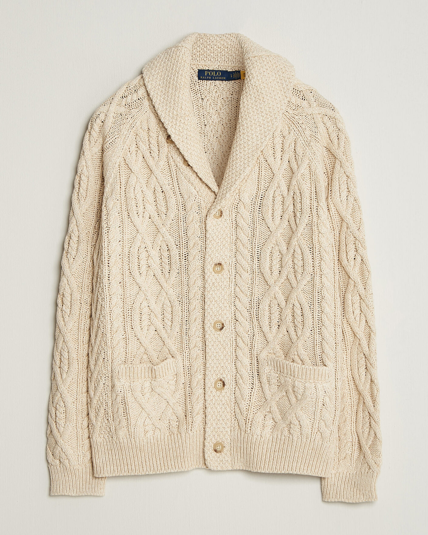 Mies | Puserot | Polo Ralph Lauren | Cotton Marl Cardigan Oatmeal Combo