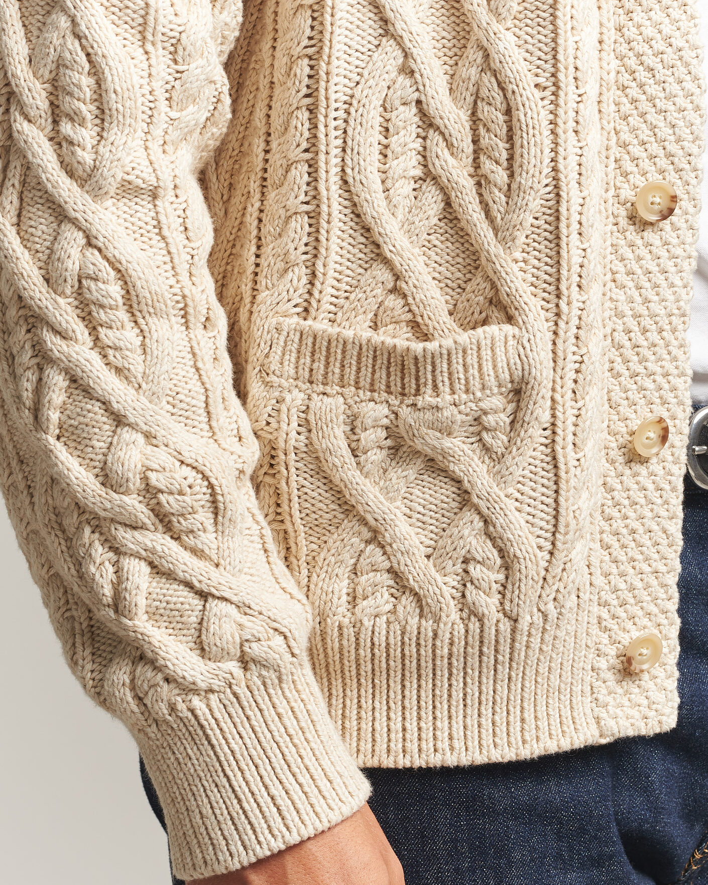 Mies | Puserot | Polo Ralph Lauren | Cotton Marl Cardigan Oatmeal Combo