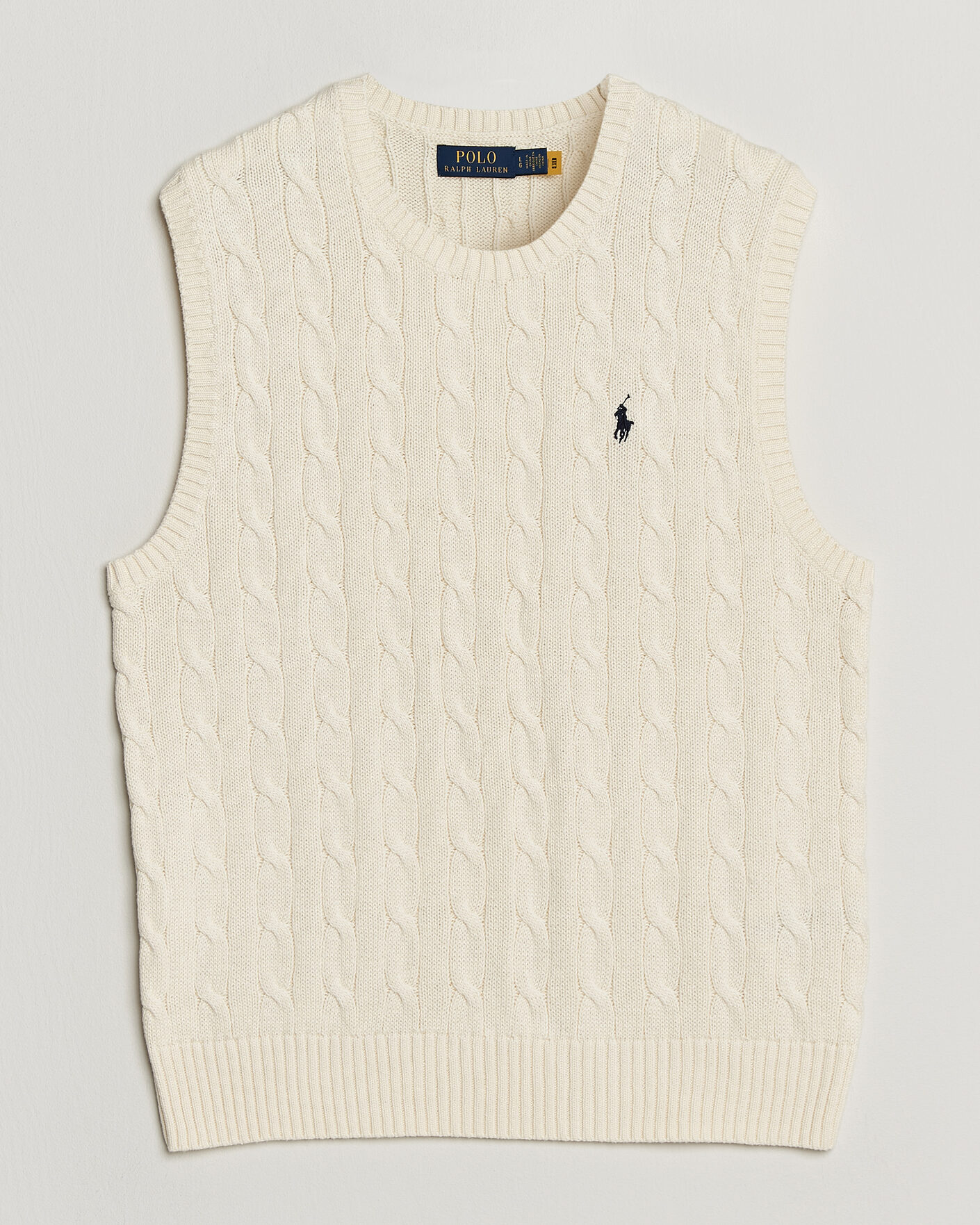 Mies | Puserot | Polo Ralph Lauren | Cotton Cable Vest Andover Cream