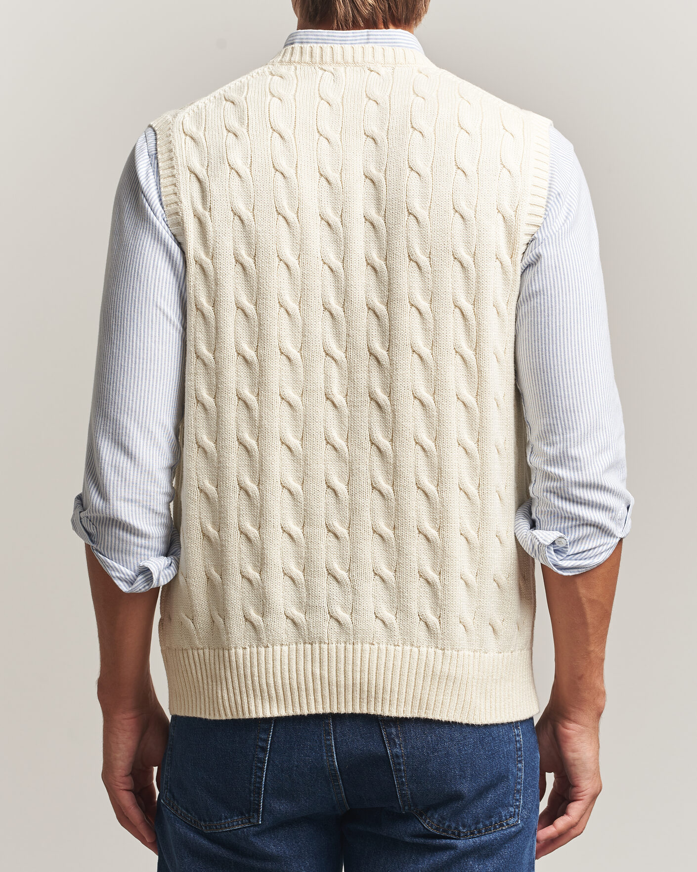 Mies | Puserot | Polo Ralph Lauren | Cotton Cable Vest Andover Cream