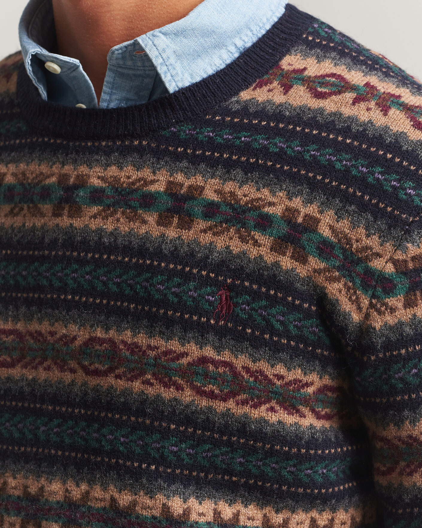 Mies | Puserot | Polo Ralph Lauren | Fair Isle Wool Sweater Navy Combo