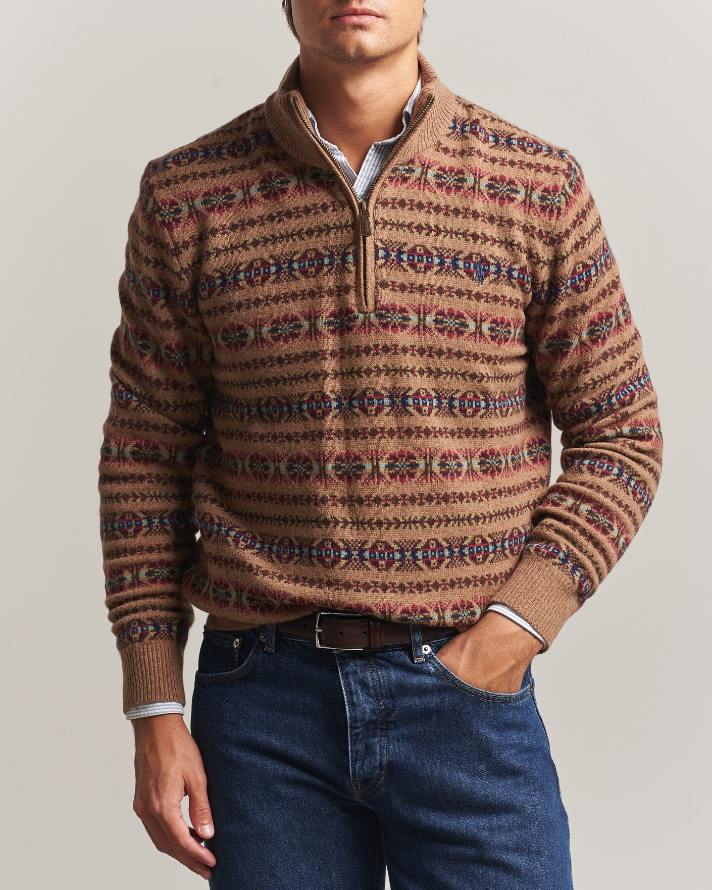 Mies | Puserot | Polo Ralph Lauren | Fair Isle Wool Half-Zip Multi Combo