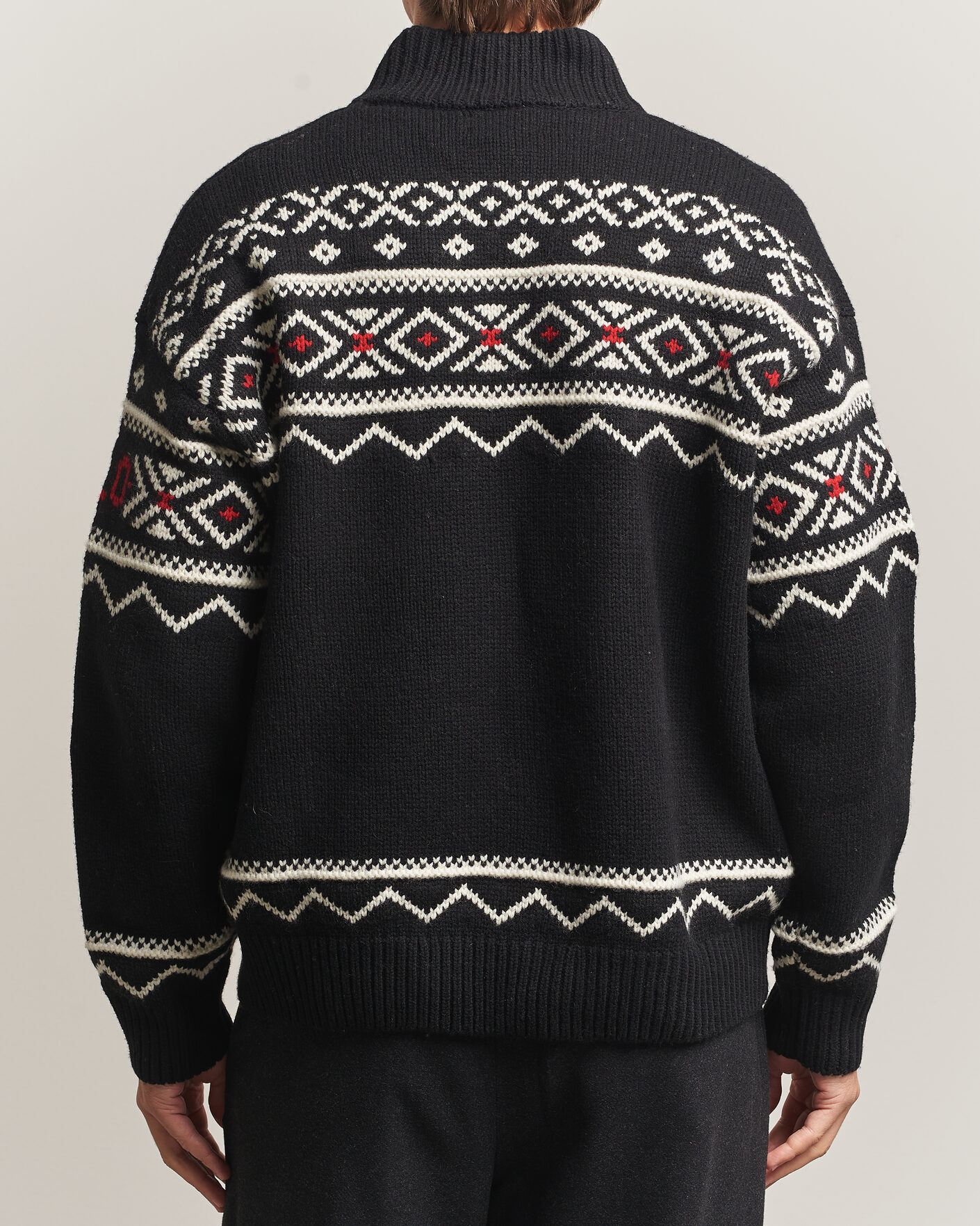 Mies | Puserot | Polo Ralph Lauren | Wool Cotton Blend Sweater Black Combo