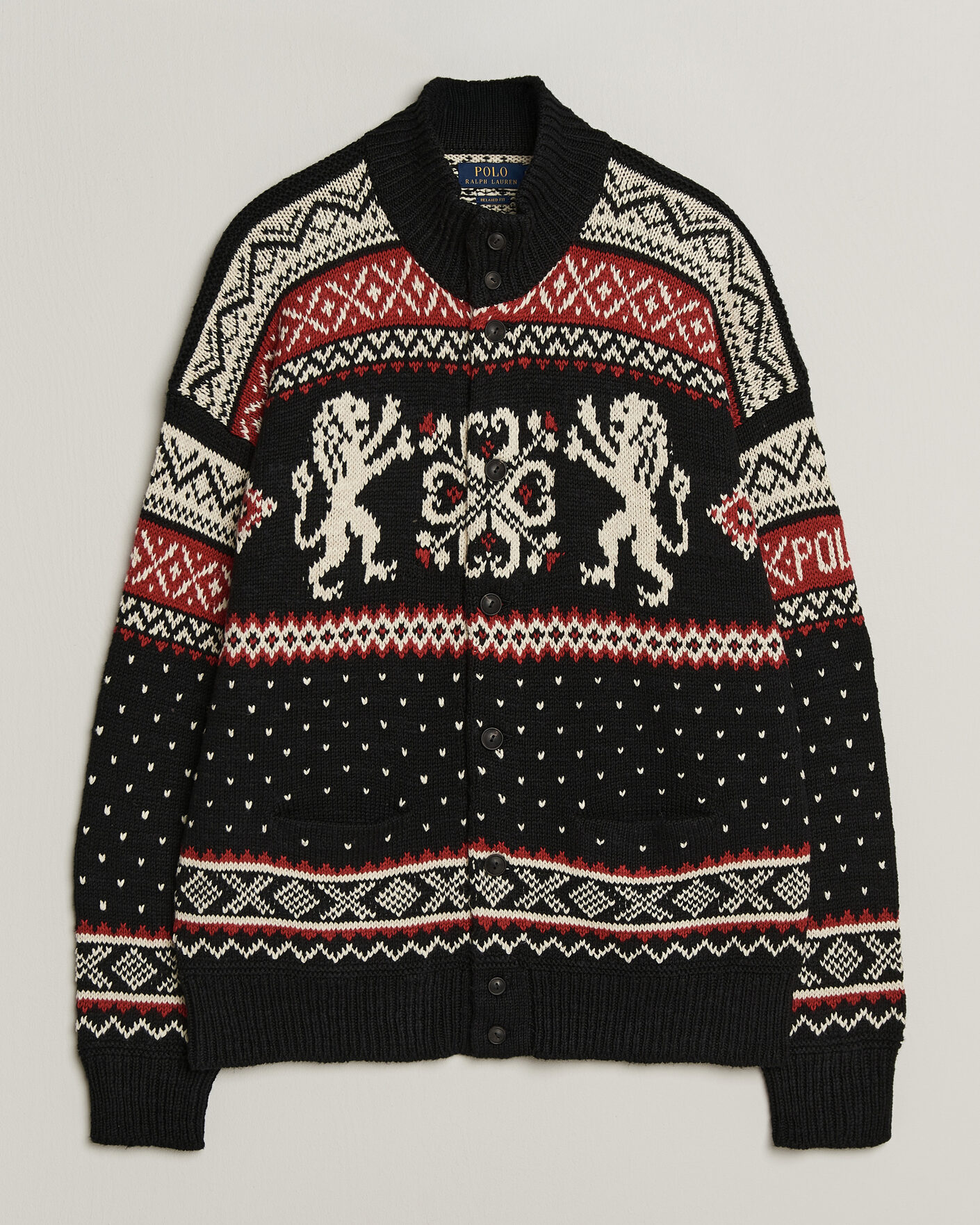 Mies | Puserot | Polo Ralph Lauren | Cotton/Cashmere Cardigan Black Combo