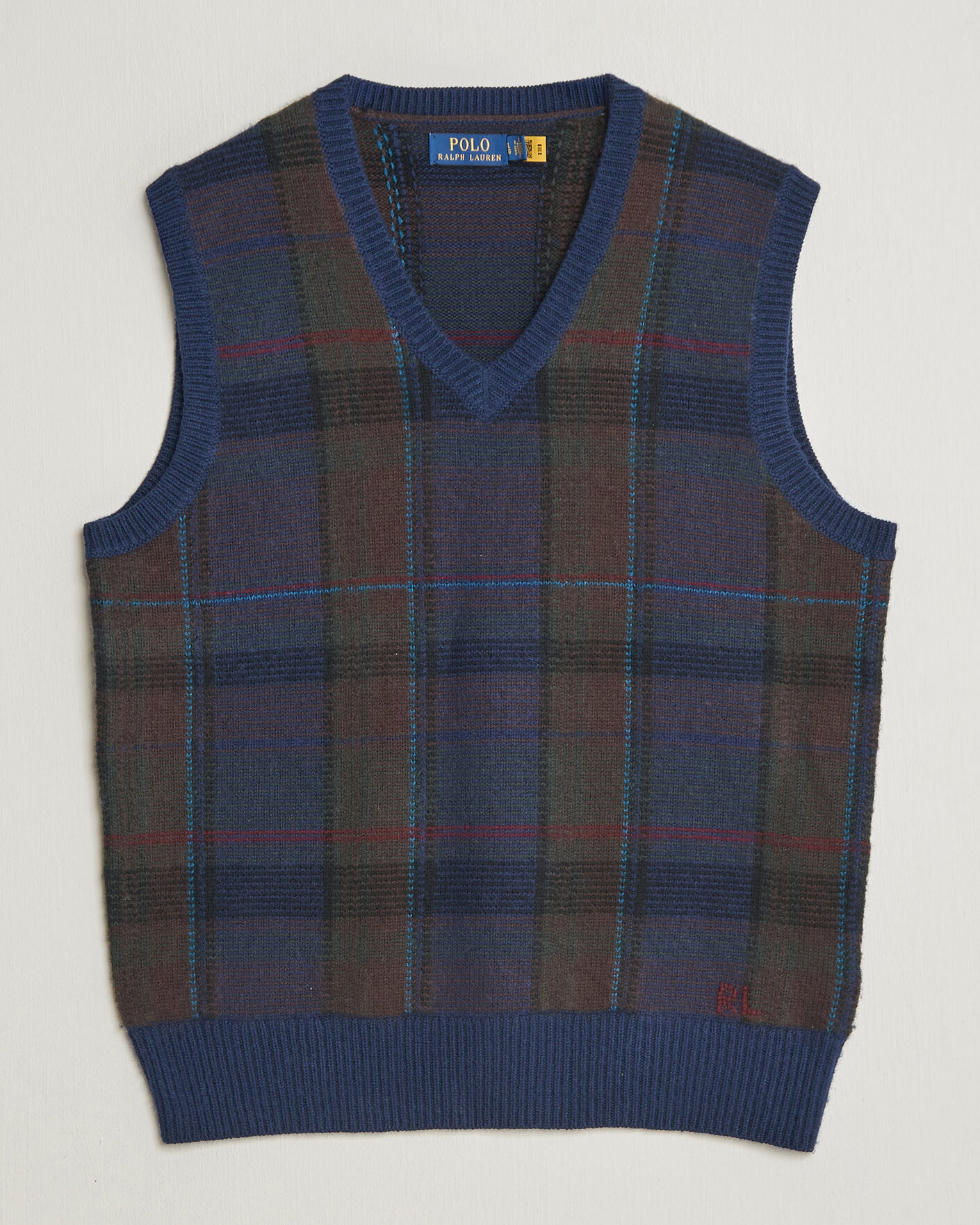 Mies | Puserot | Polo Ralph Lauren | Hudson Cotton Blend V-Neck Vest Navy Multi