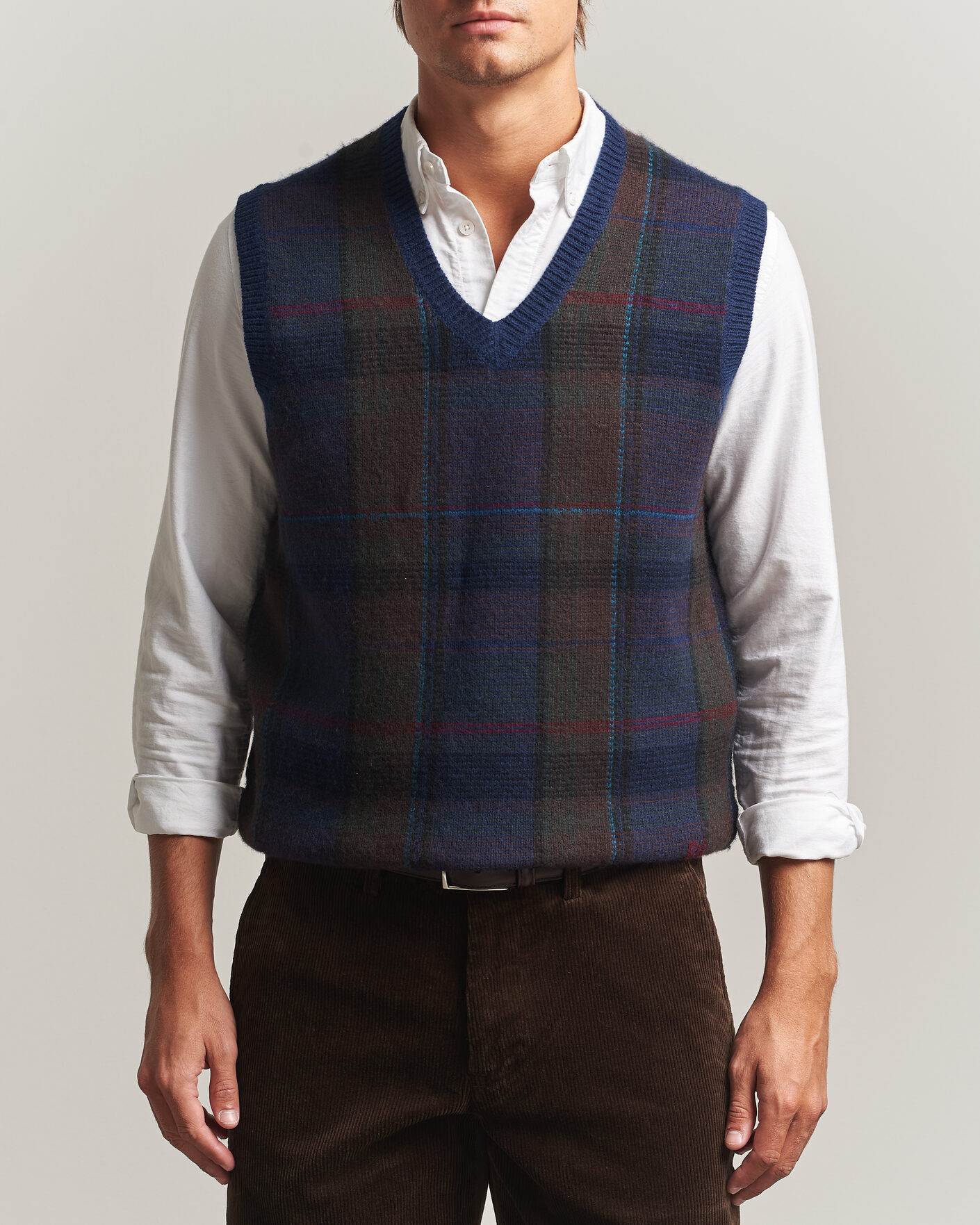 Mies | Puserot | Polo Ralph Lauren | Hudson Cotton Blend V-Neck Vest Navy Multi