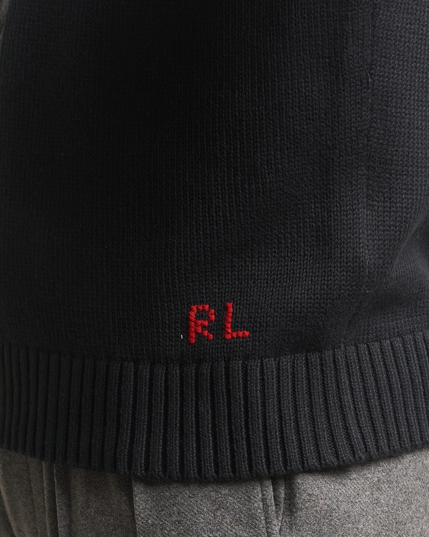 Mies | Puserot | Polo Ralph Lauren | Cotton Blend Bear Sweater Polo Black